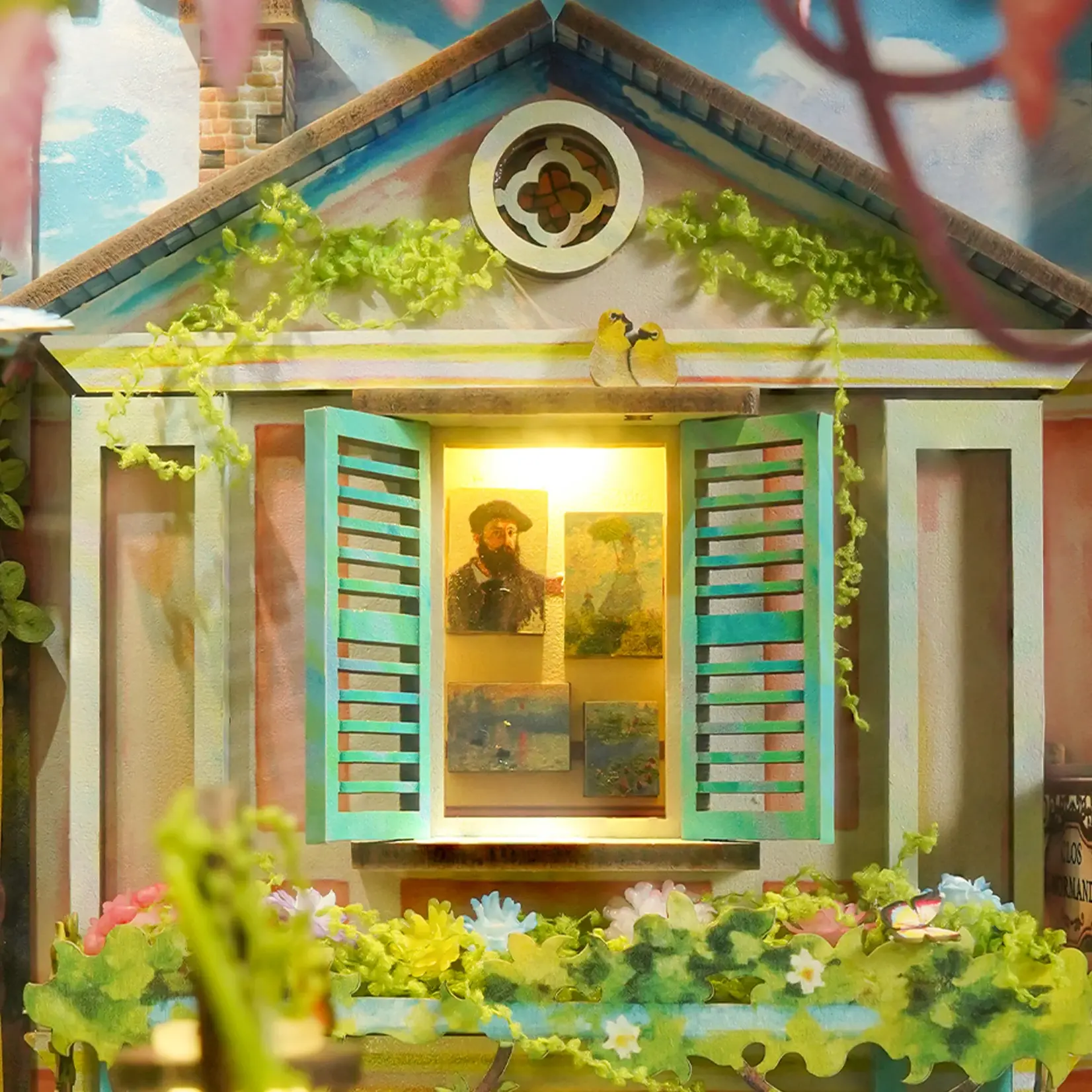 Book Nook Kit - Giverny Garden with Dust Cover