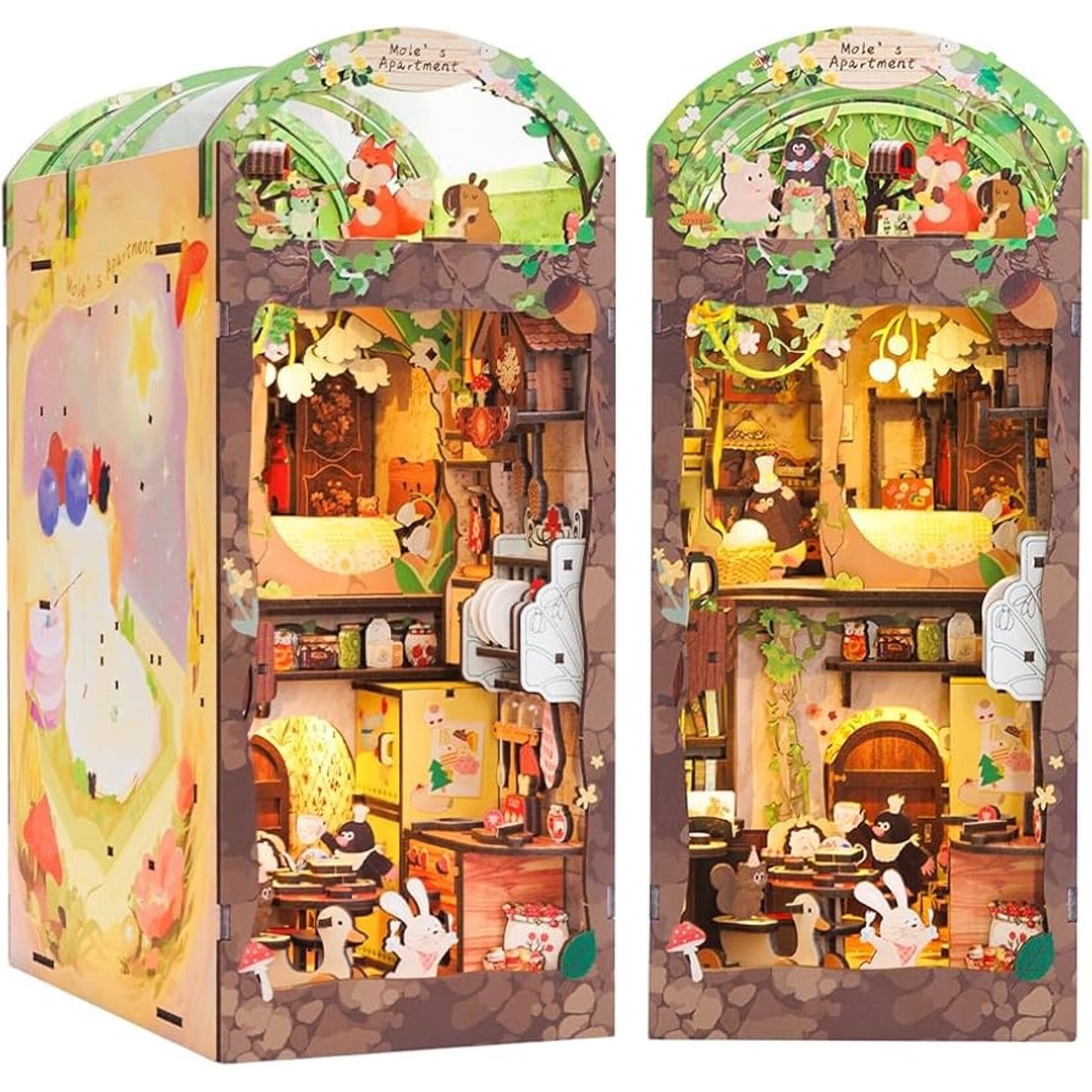 Book Nook Kit - Mole's Apartment with Dust Cover