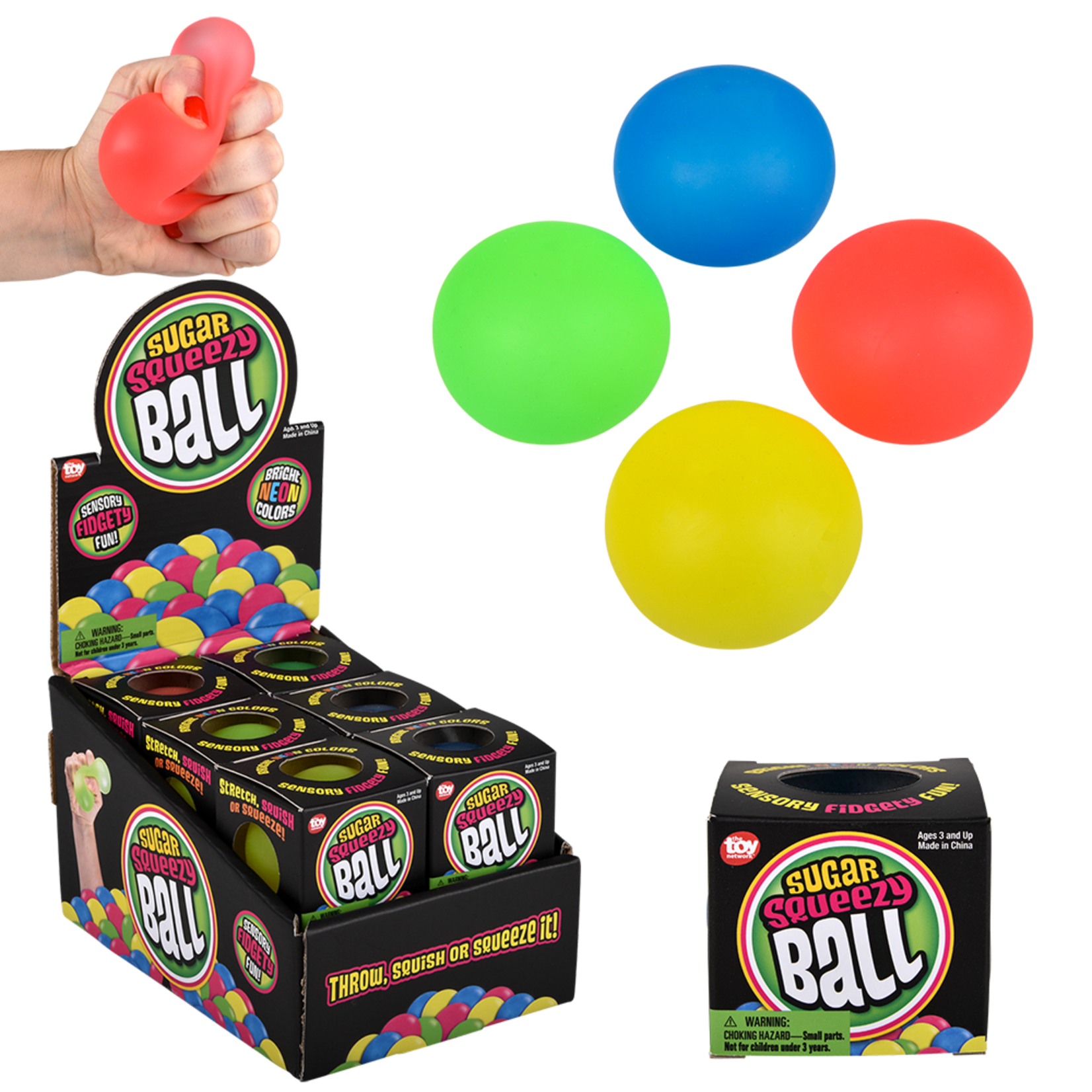 The Toy Network Sugar Squeezy Ball 2.5"