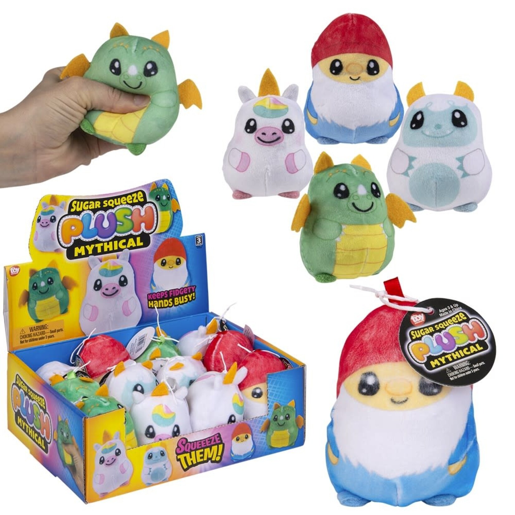 The Toy Network Squeezy Sugar Plush Mythical Friends 2.75"