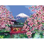 Adult Paint by Number: Japanese Cherry Blossom 12x16 CreArt Canvas
