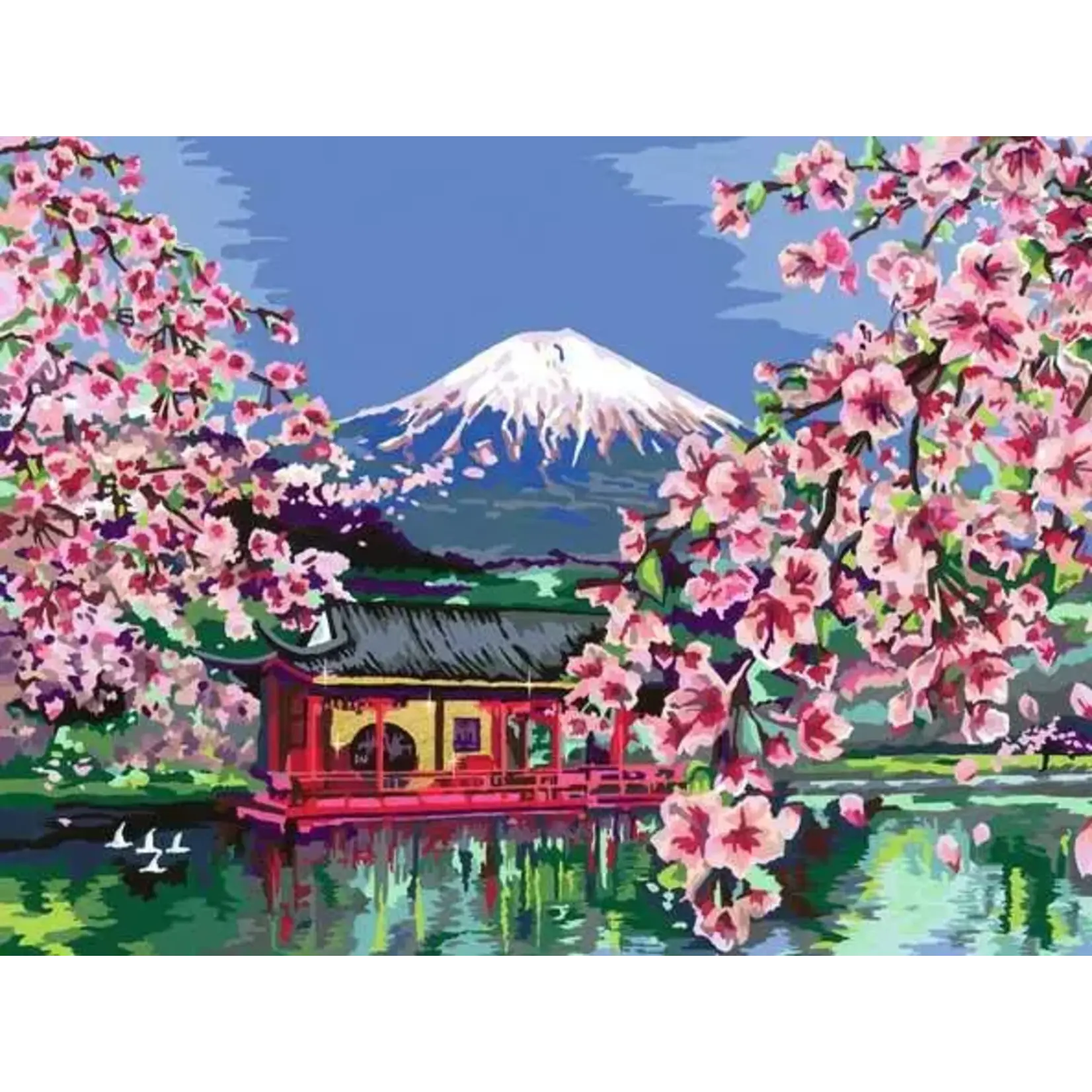 Adult Paint by Number: Japanese Cherry Blossom 12x16 CreArt Canvas