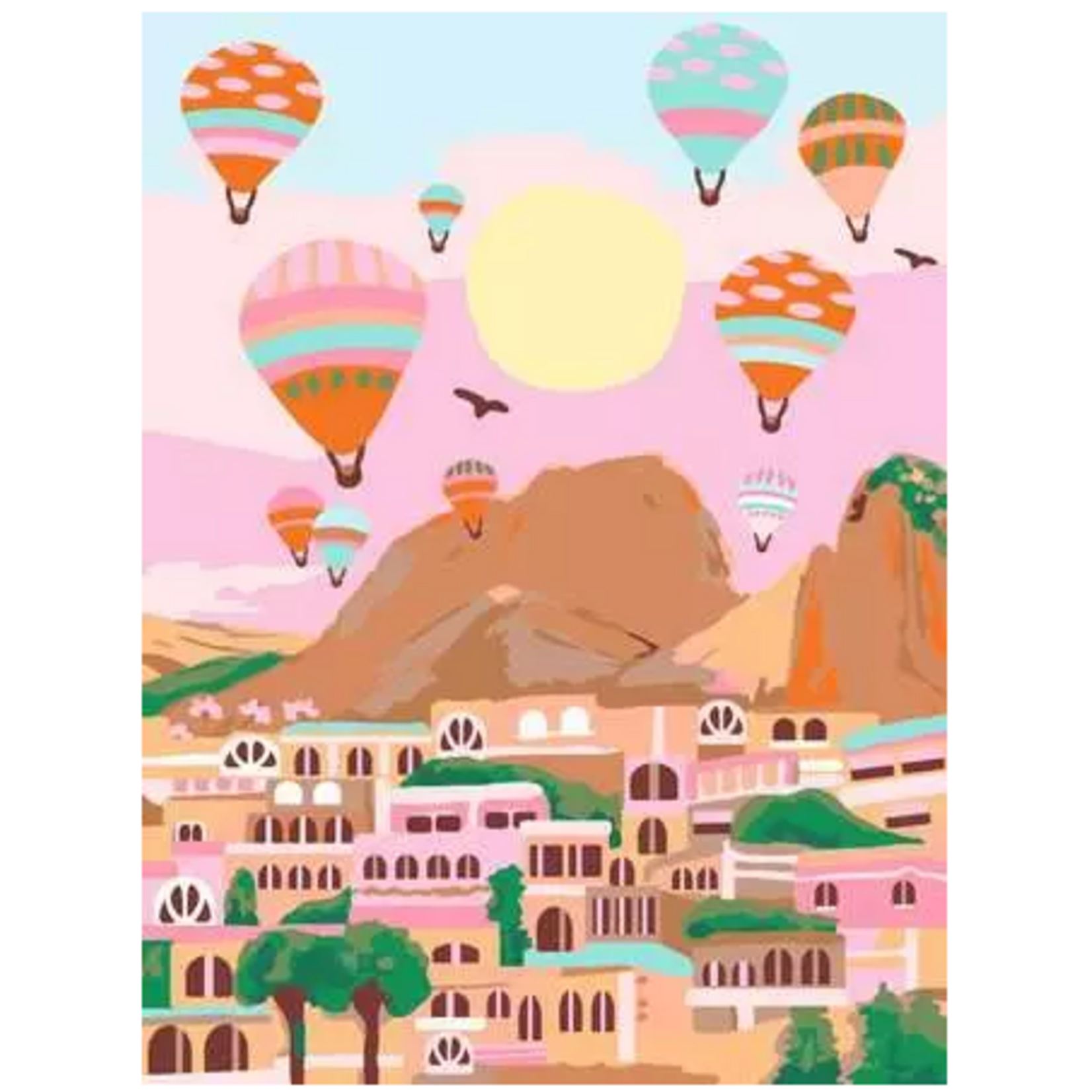 Adult Paint by Number: Cappadocia 12x16 CreArt Canvas
