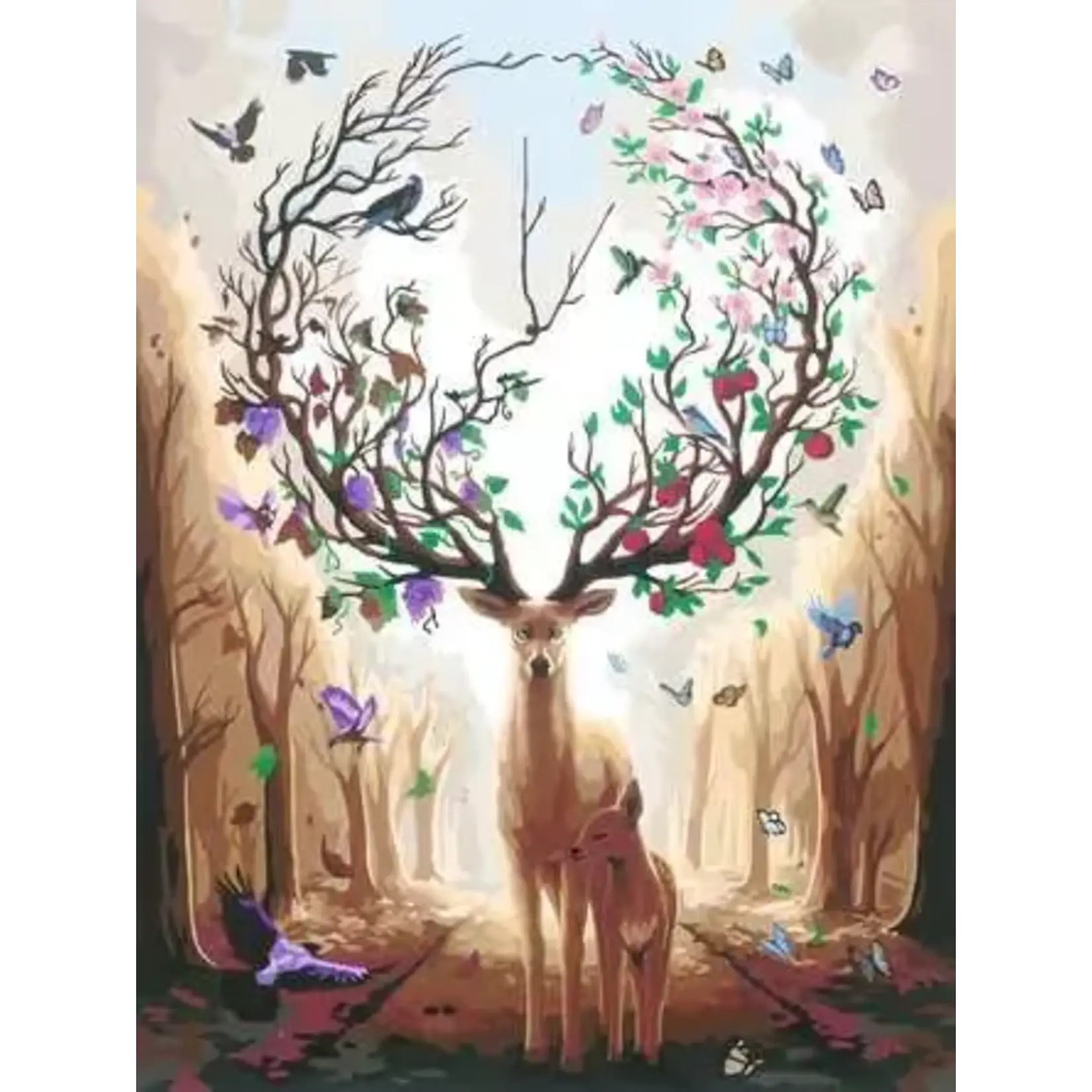 Adult Paint by Number: Magnificent Encounter 12x16 CreArt Canvas