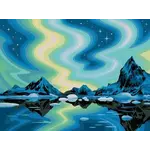 Adult Paint by Number: Northern Lights 12x16 CreArt Canvas