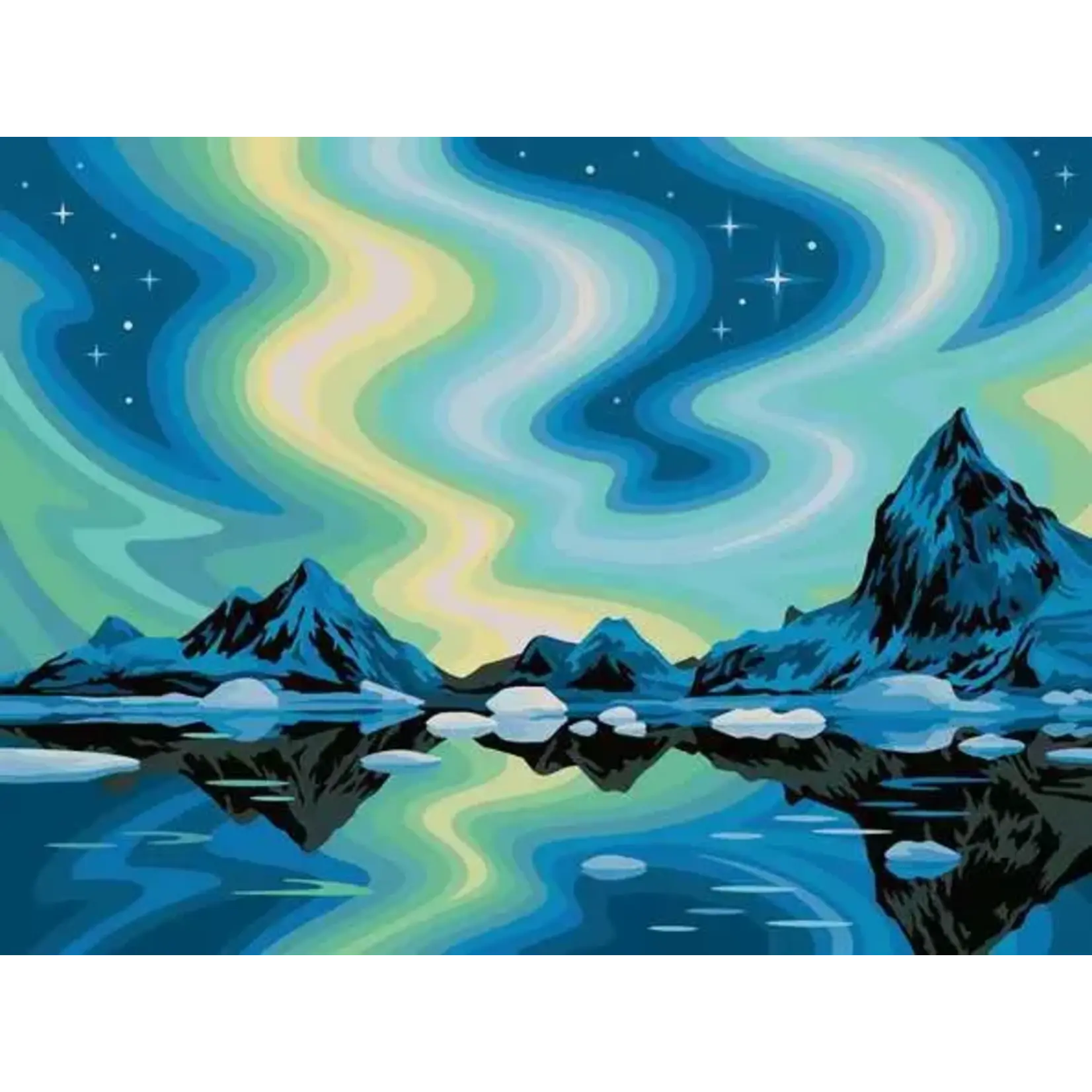 Adult Paint by Number: Northern Lights 12x16 CreArt Canvas
