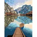 Adult Paint by Number: Lake Views 12x16 CreArt Canvas