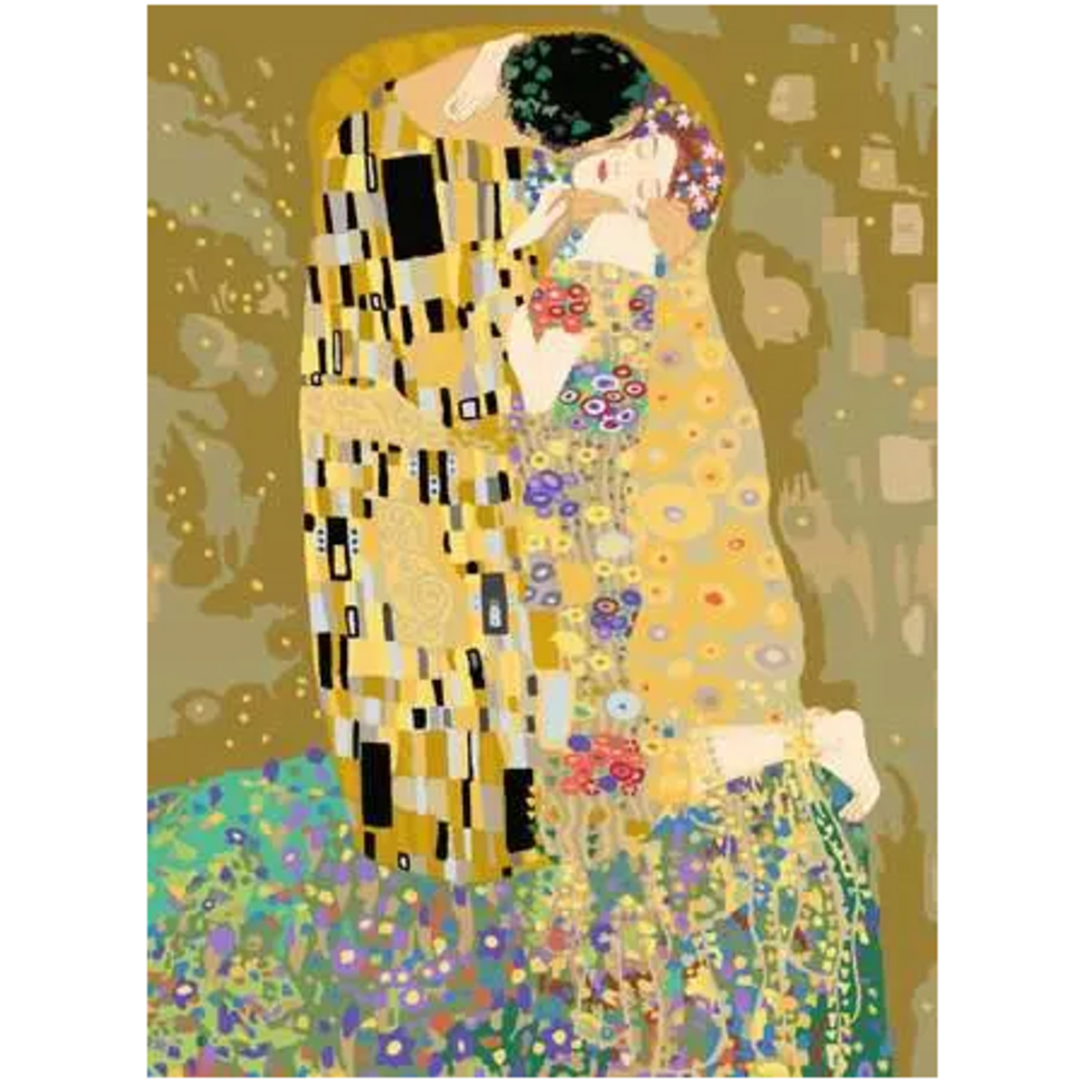 Adult Paint by Number: Klimt - The Kiss 12x16 CreArt Canvas