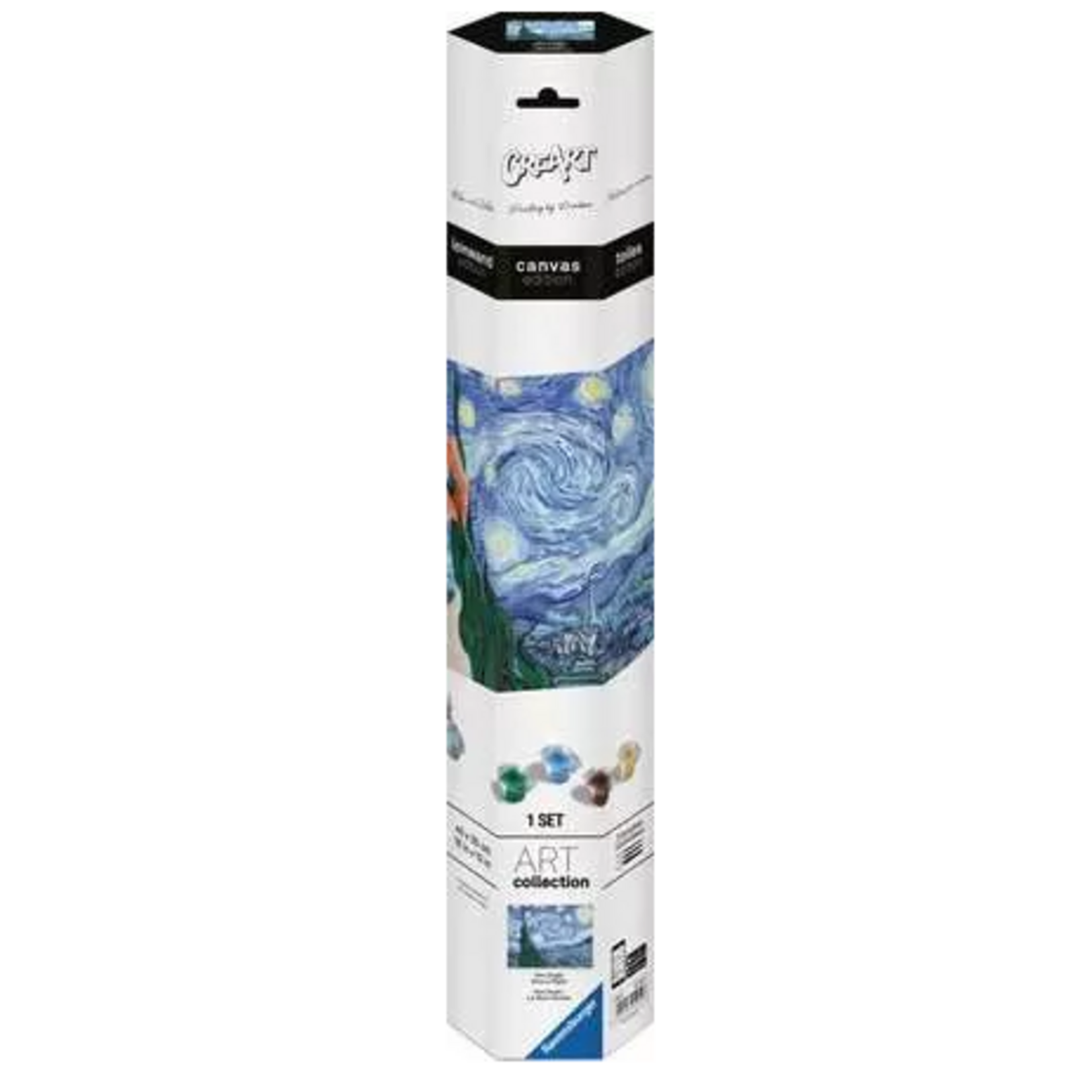 Adult Paint by Number: Van Gogh Starry Night 12x16 CreArt Canvas