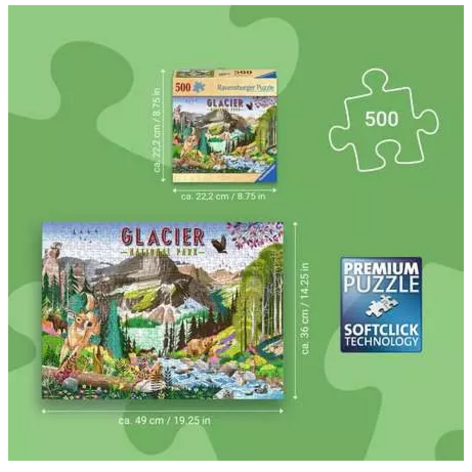 Glacier National Park 500 Piece Puzzle