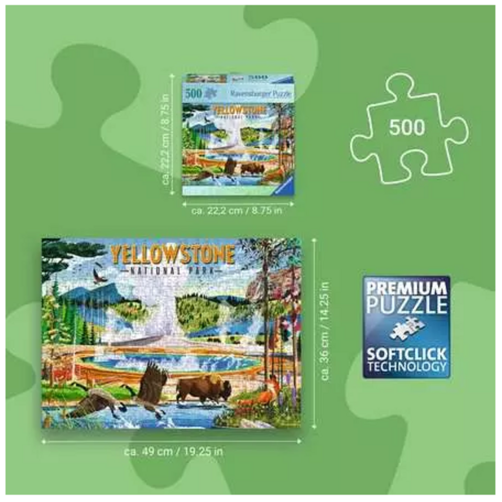 Yellowstone National Park 500 Piece Puzzle
