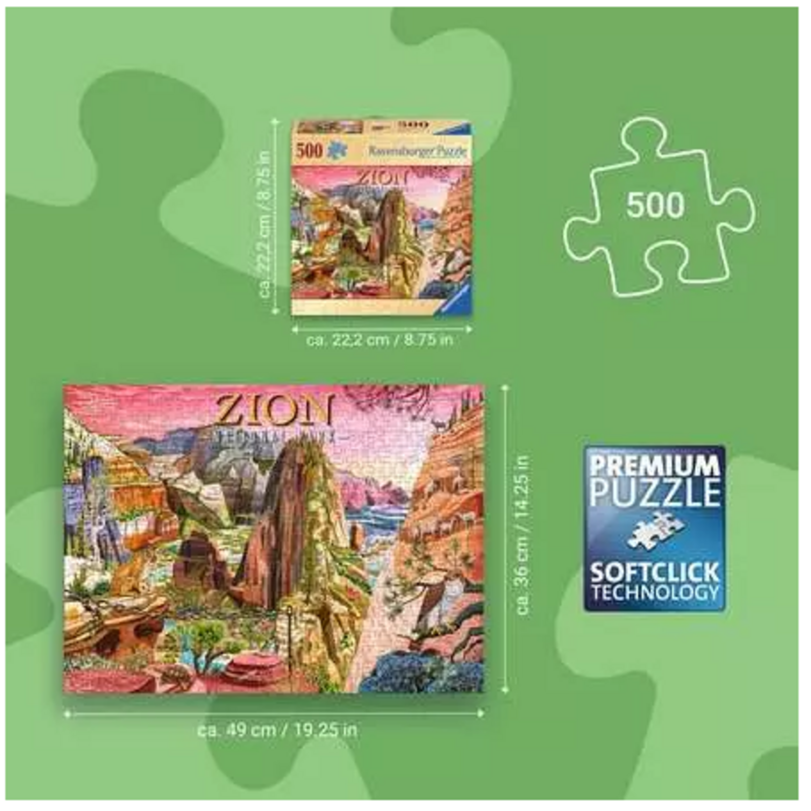 Zion National Park 500 Piece Puzzle