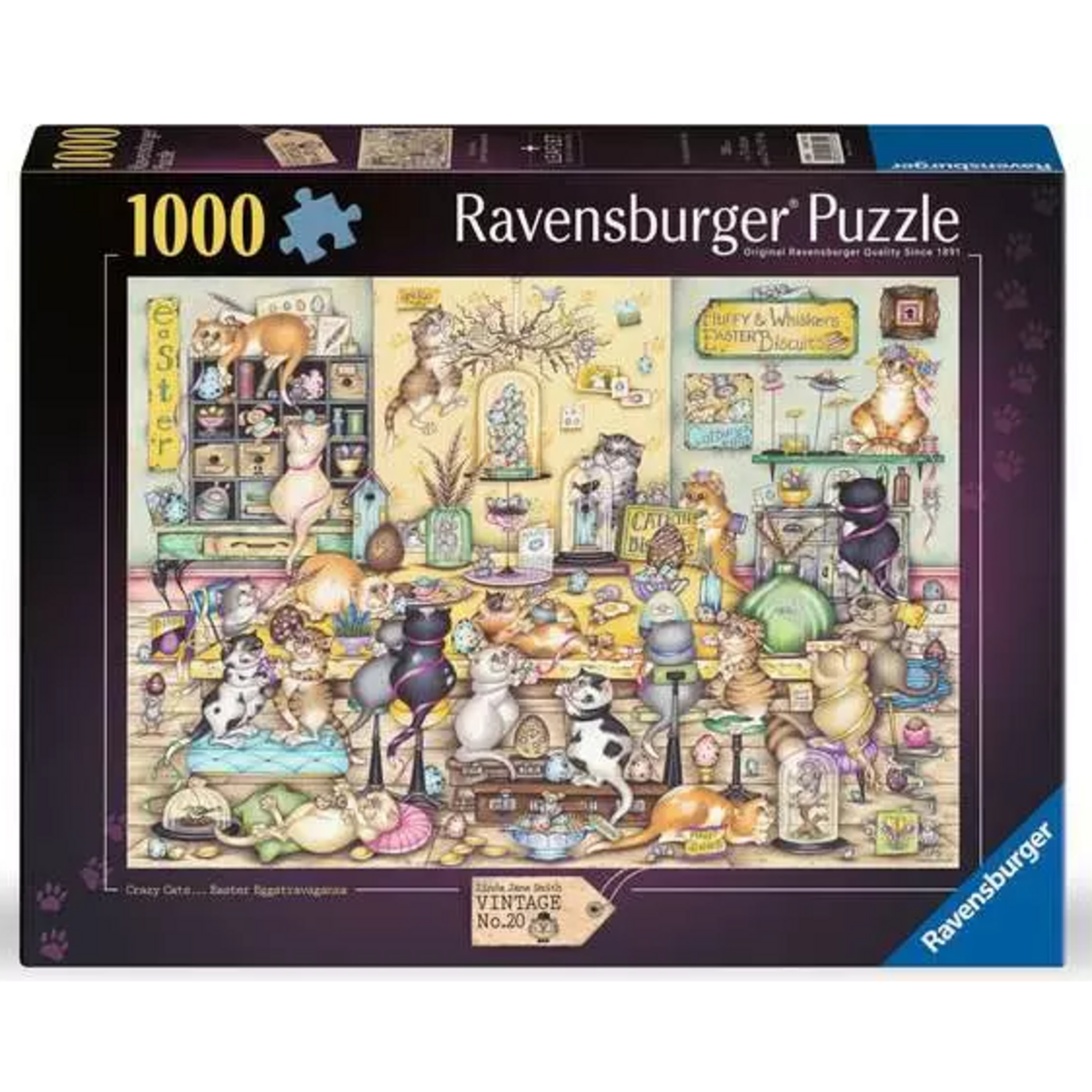 Crazy Cat's Easter Eggstravaganza 1000 Piece Puzzle