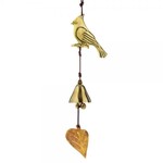 DZI Handmade Designs Himalayan Brass Door Chime - Cardinal