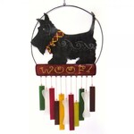 Scotty Woof Glass Wind Chime