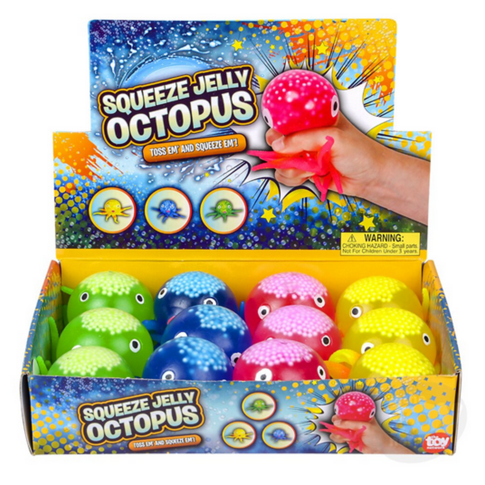 The Toy Network Squeezy Jelly Octopus 2.5"