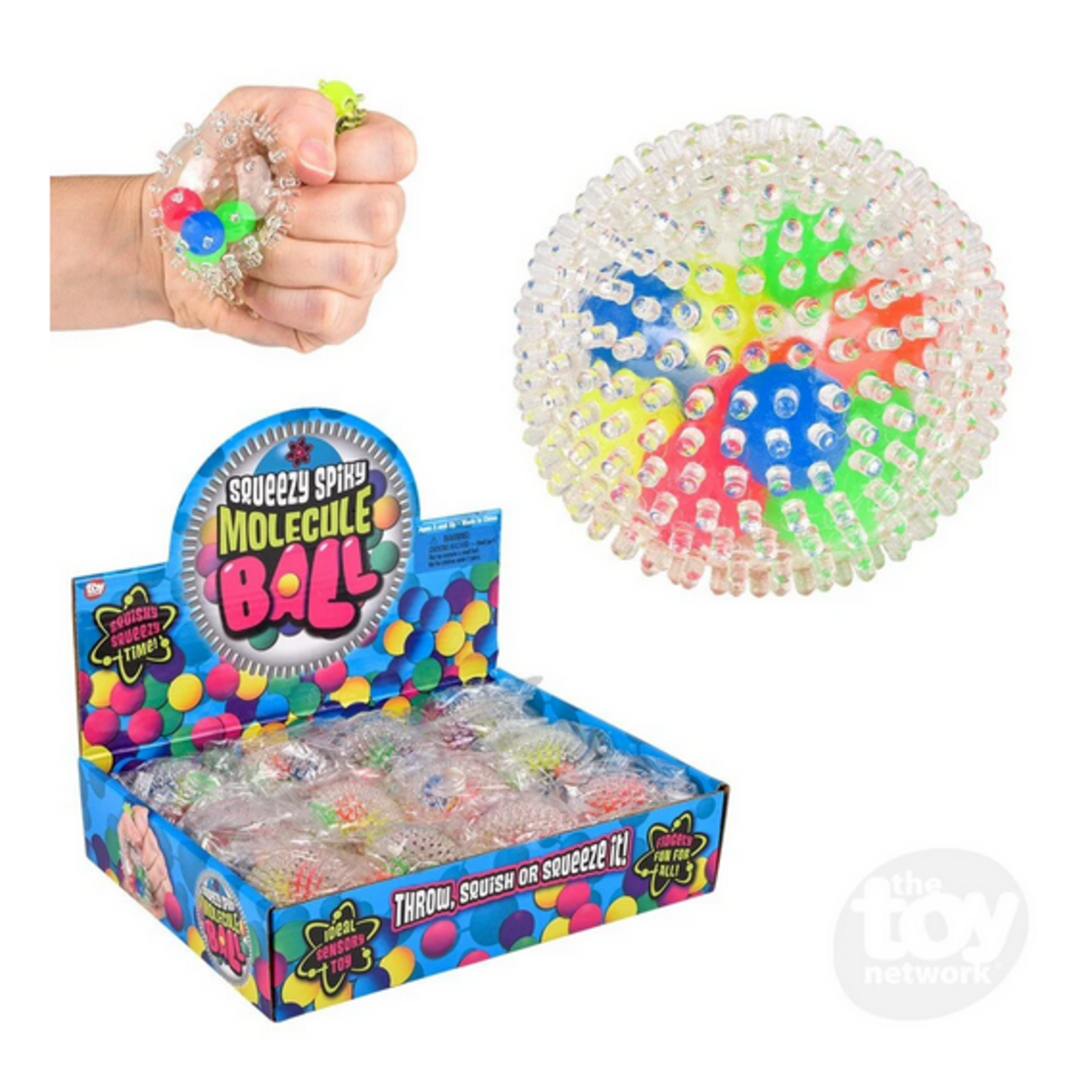 The Toy Network Squeezy Spiky Molecule Ball 2.4"