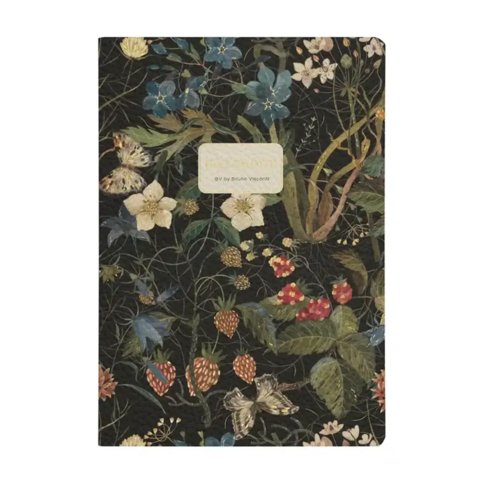 BV by Bruno Visconti Vegan Leather A5 Notebook - Forest Flowers