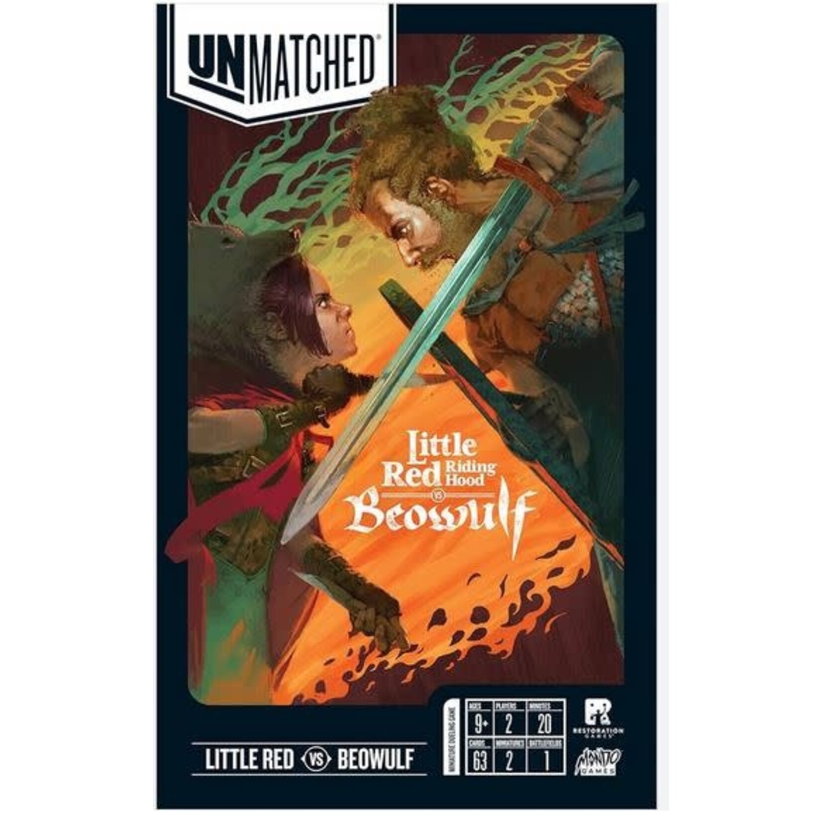 #99684 Unmatched : Little Red Riding Hood vs. Beowulf Dragon cache Used Game