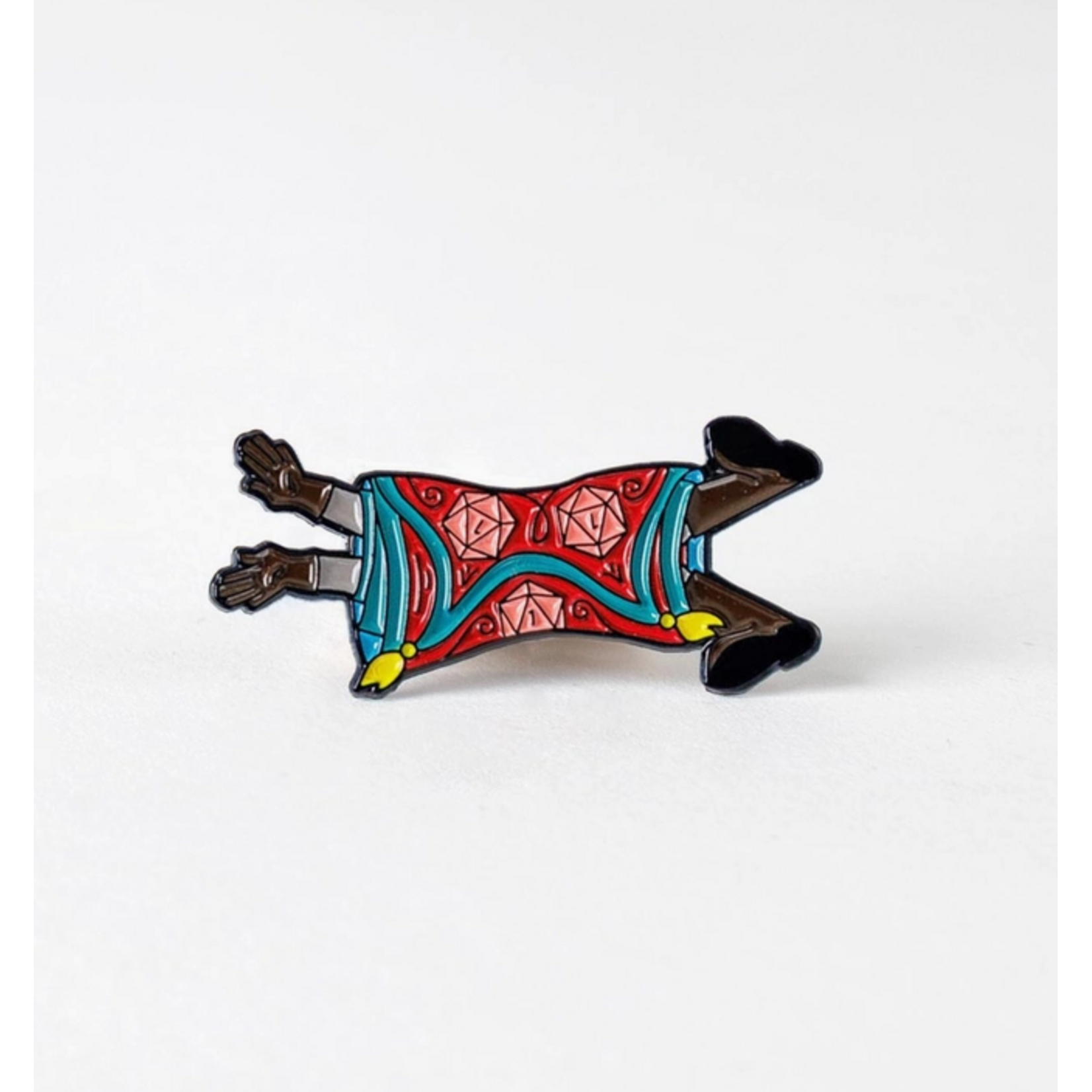 Kingdom of Threads Enamel Pin - Dumb Ways to D&Die - Trapped by Rug of Smothering