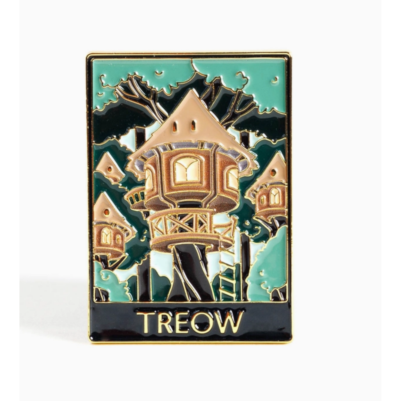 Kingdom of Threads Enamel Pin - Shield of Sparrows - Treow
