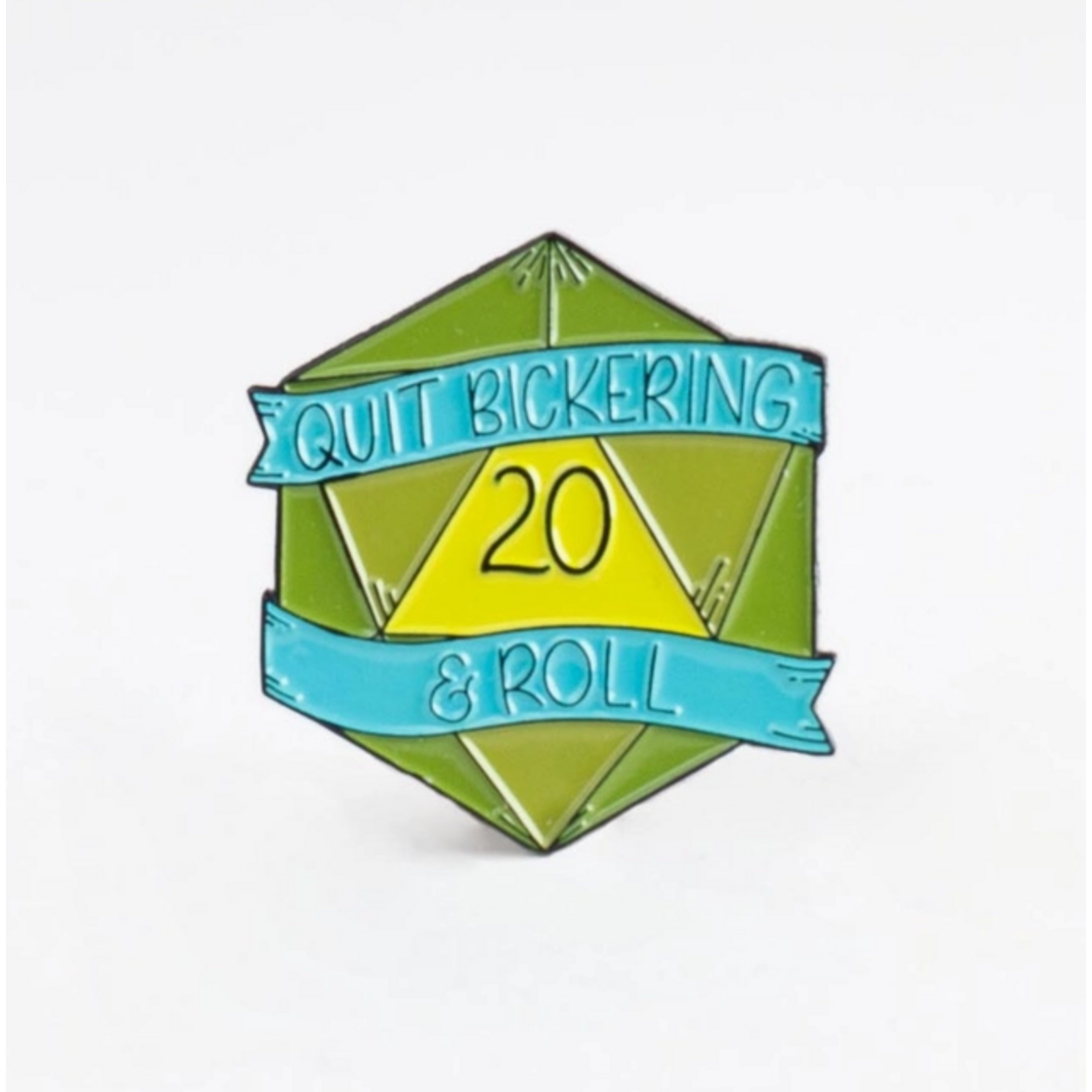 Kingdom of Threads Enamel Pin - Quit Bickering & Roll