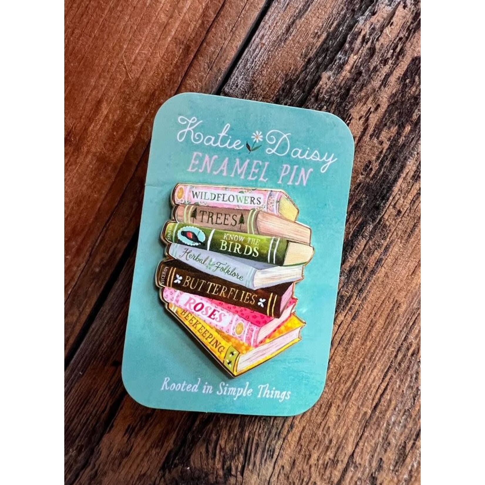Katie Daisy Enamel Pin - Books - Rooted in Simple Things