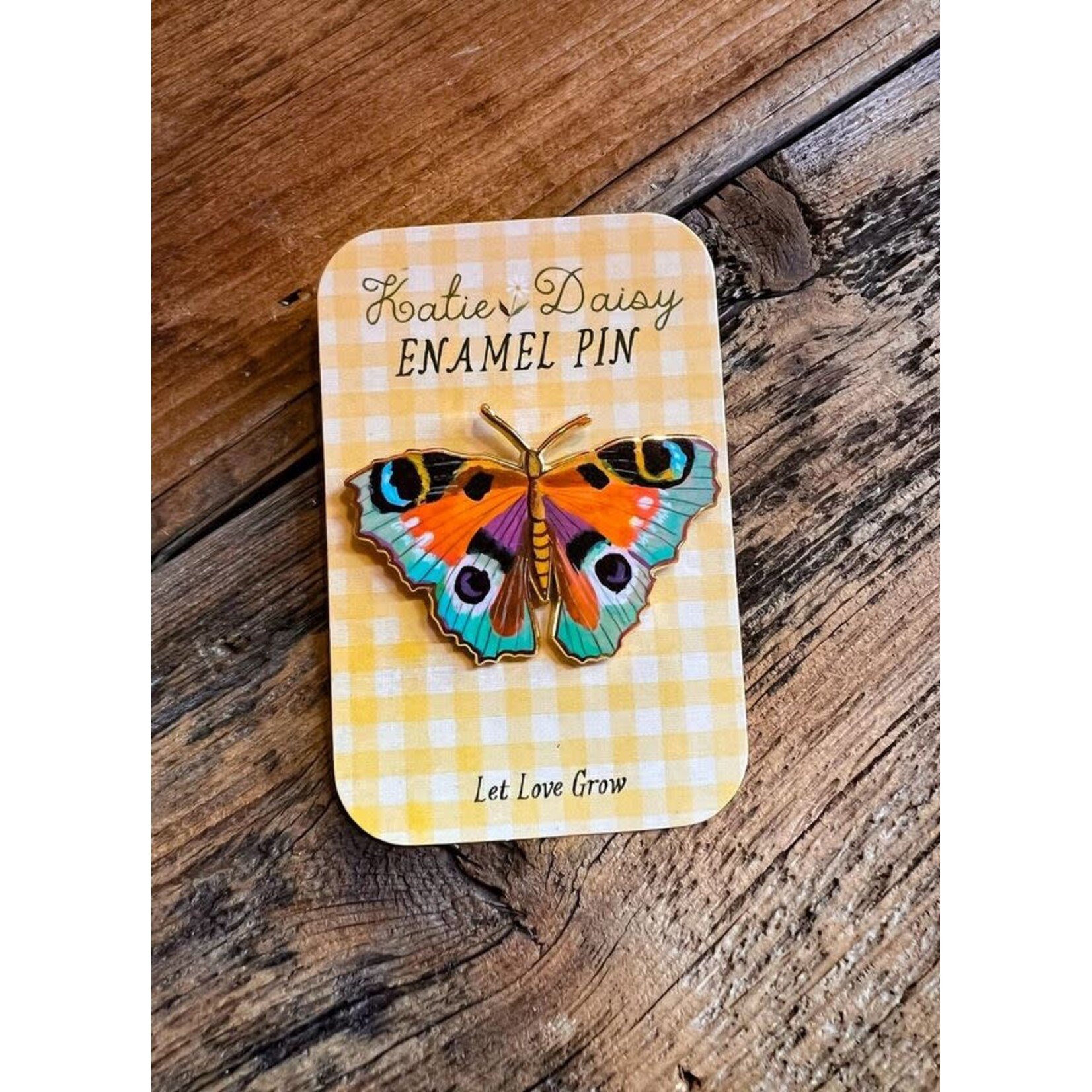 Katie Daisy Enamel Pin - Butterfly - Let Love Grow