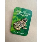 Katie Daisy Enamel Pin - Garden Toad - Along The Garden Path