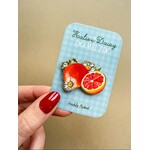 Katie Daisy Enamel Pin - Oranges - Freshly Picked