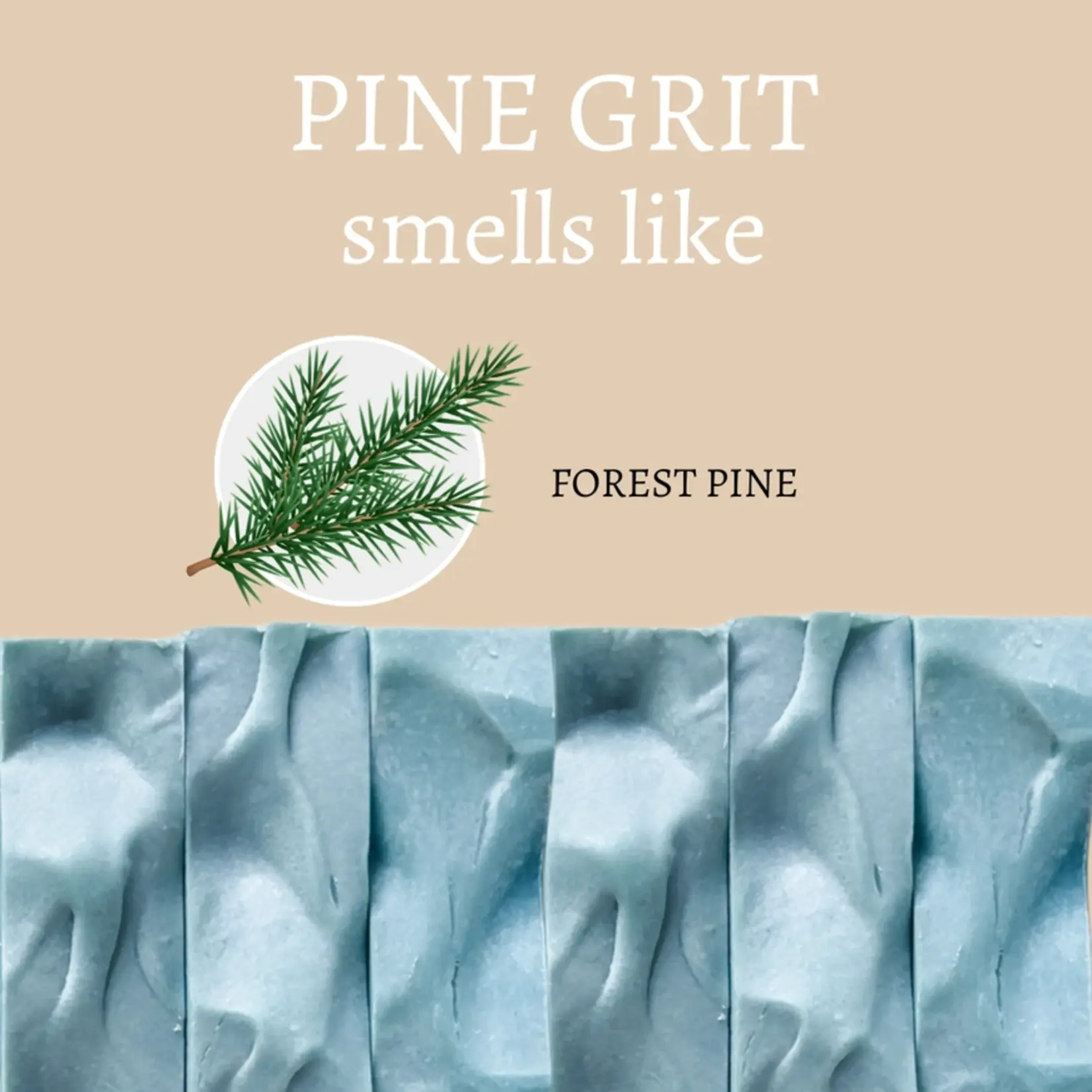 Center Street Soap Co Soap - Pine Grit Exfoliating Handmade Bar Soap - 4oz