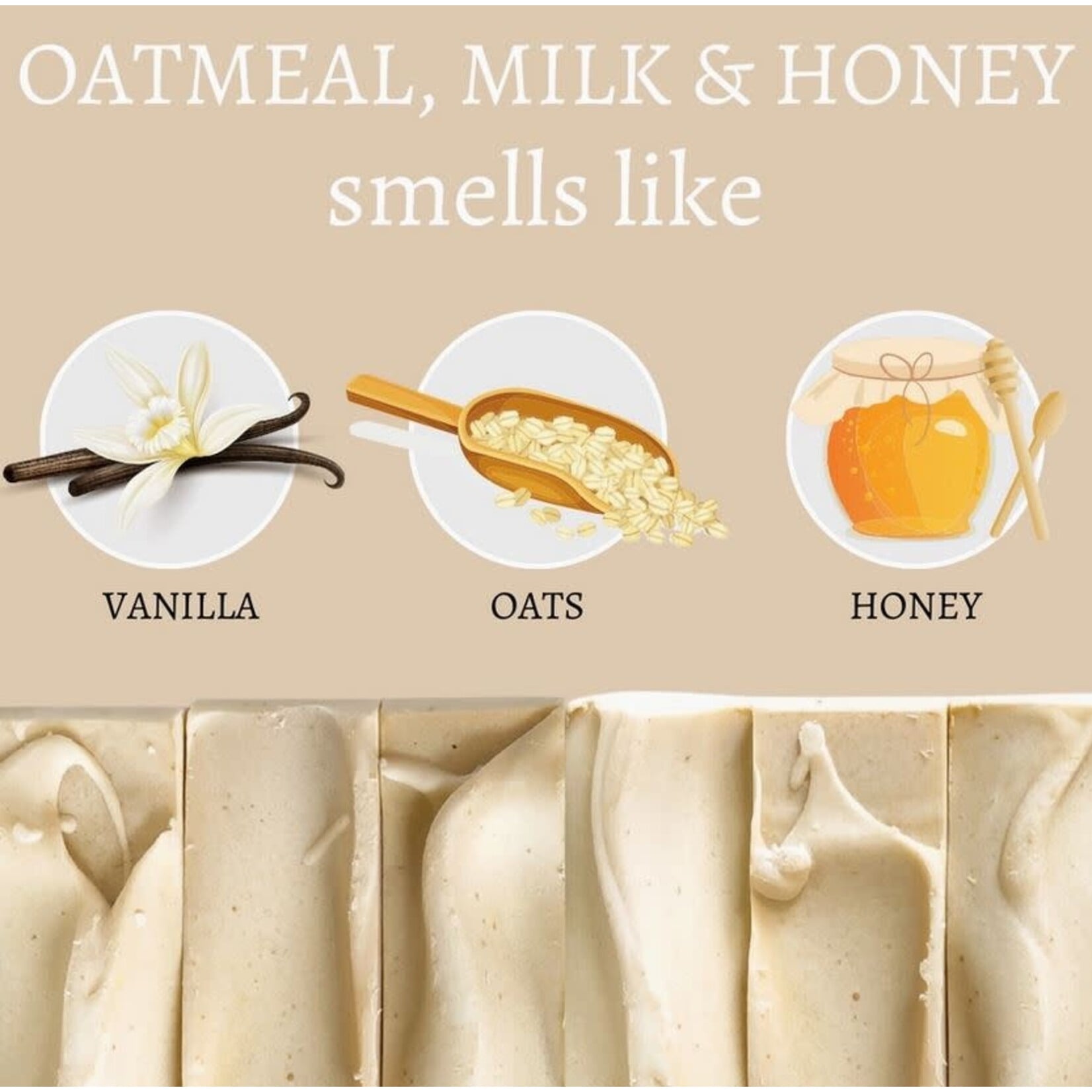 Center Street Soap Co Soap - Oatmeal, Goat's Milk and Honey Handmade Bar Soap - 4oz