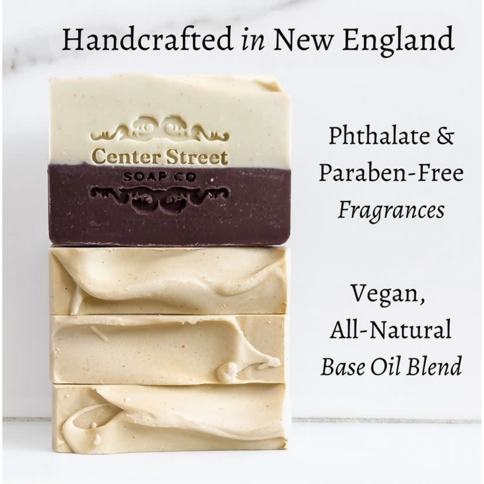 Center Street Soap Co Soap - Oatmeal, Goat's Milk and Honey Handmade Bar Soap - 4oz