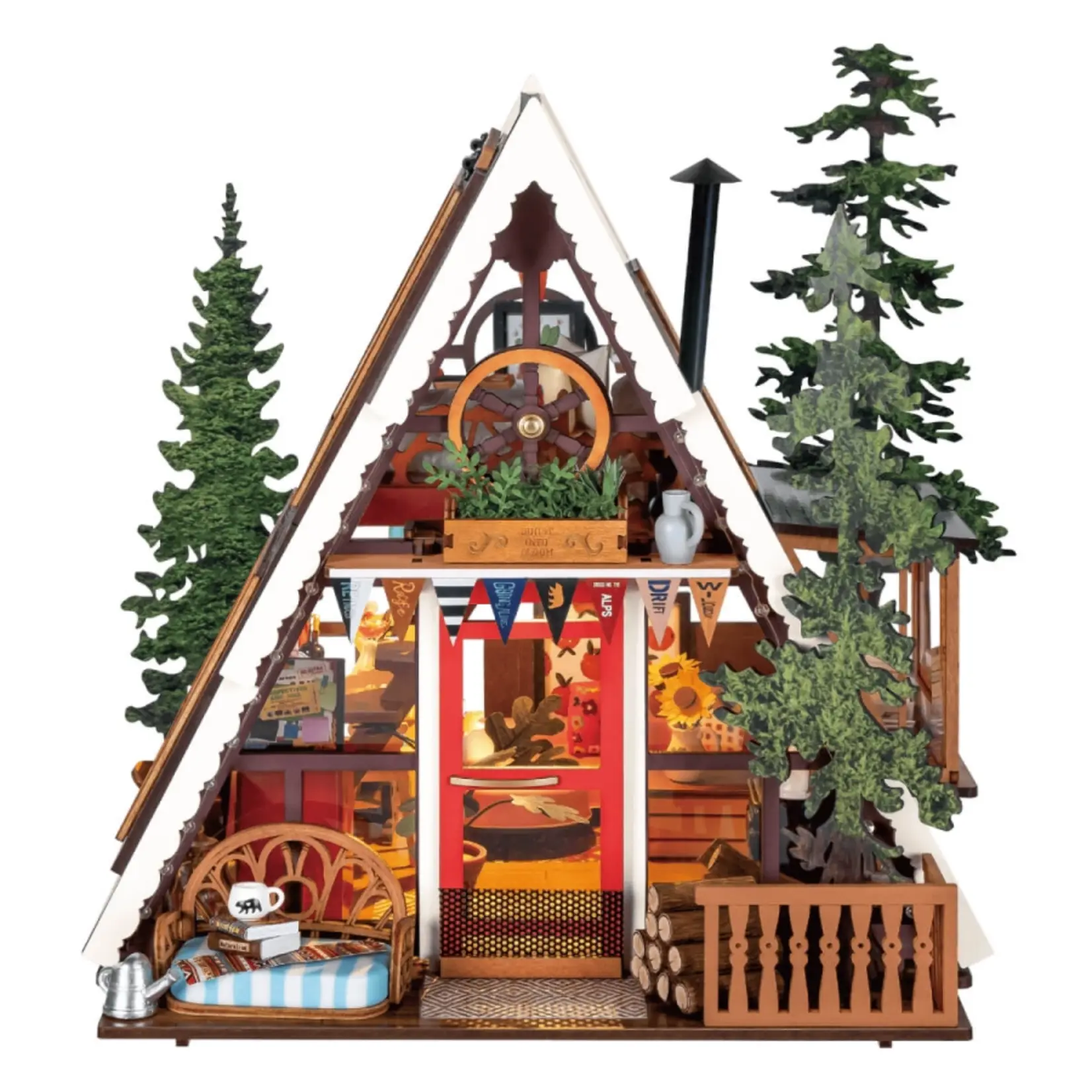 Miniature House Kit - A-Frame Cabin