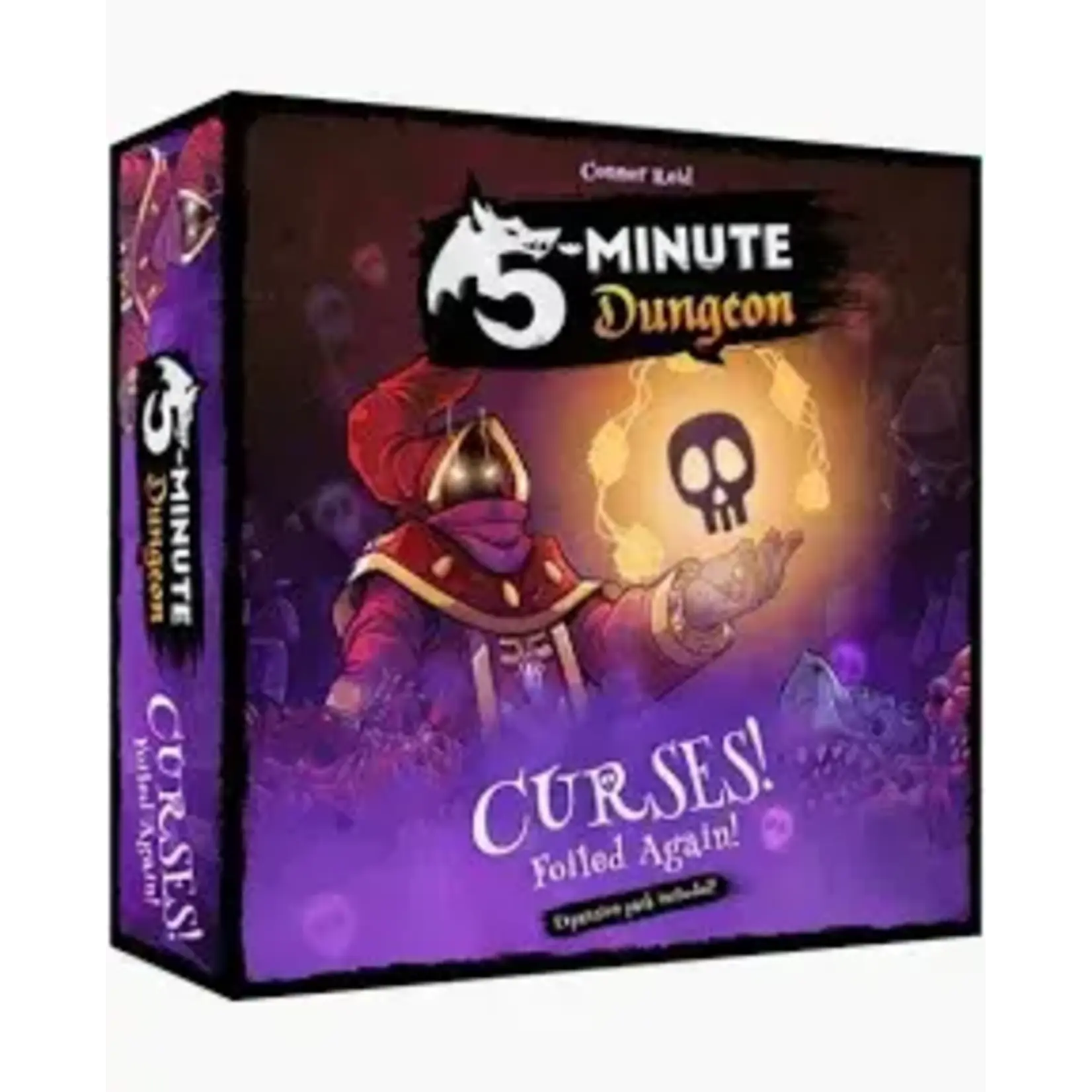 #10756 5 Minute Dungeon + Curses Foiled Again! Expansion Dragon Cache Used Game
