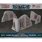 Battlefield in a Box: Gothic Sector- Castograd Hab Block Small Ruins (x3)