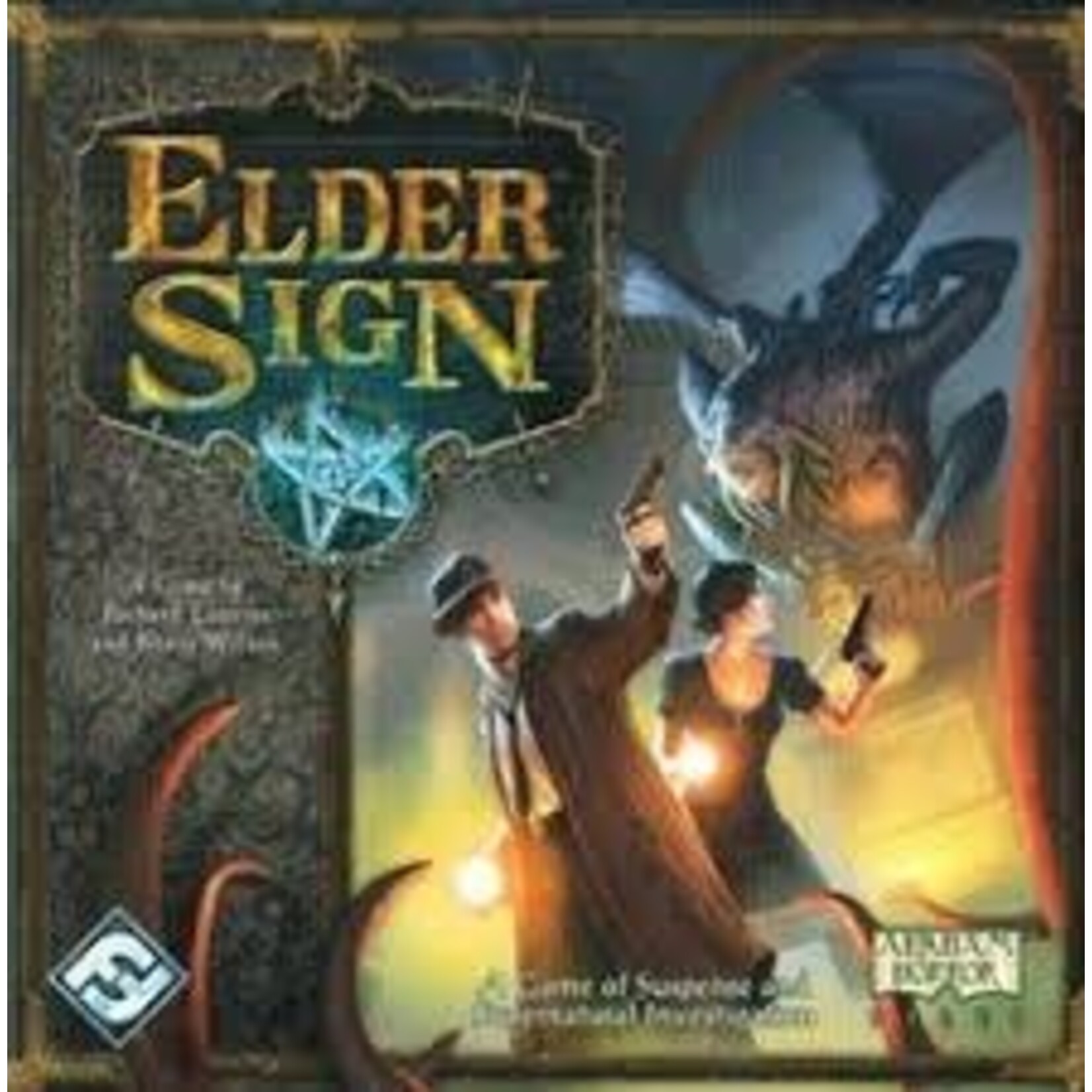 #10696 Elder Sign+ Elder Sign Unseen Forces Dragon Cache Used Game