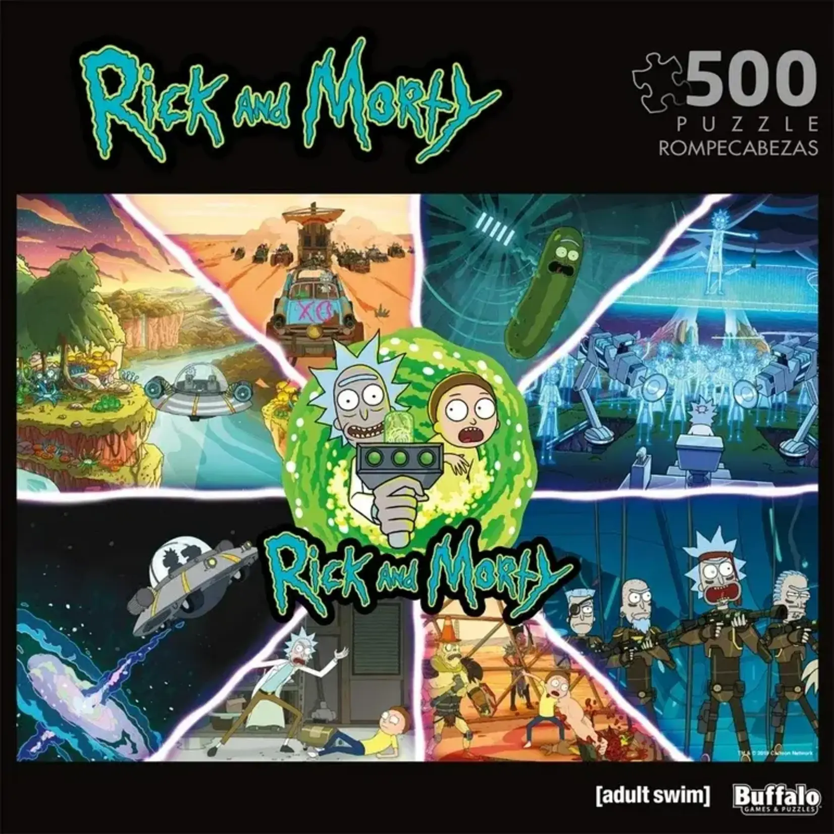 #10694 Rick and Morty Puzzle (500 Pieces) Dragon Cache Used Game
