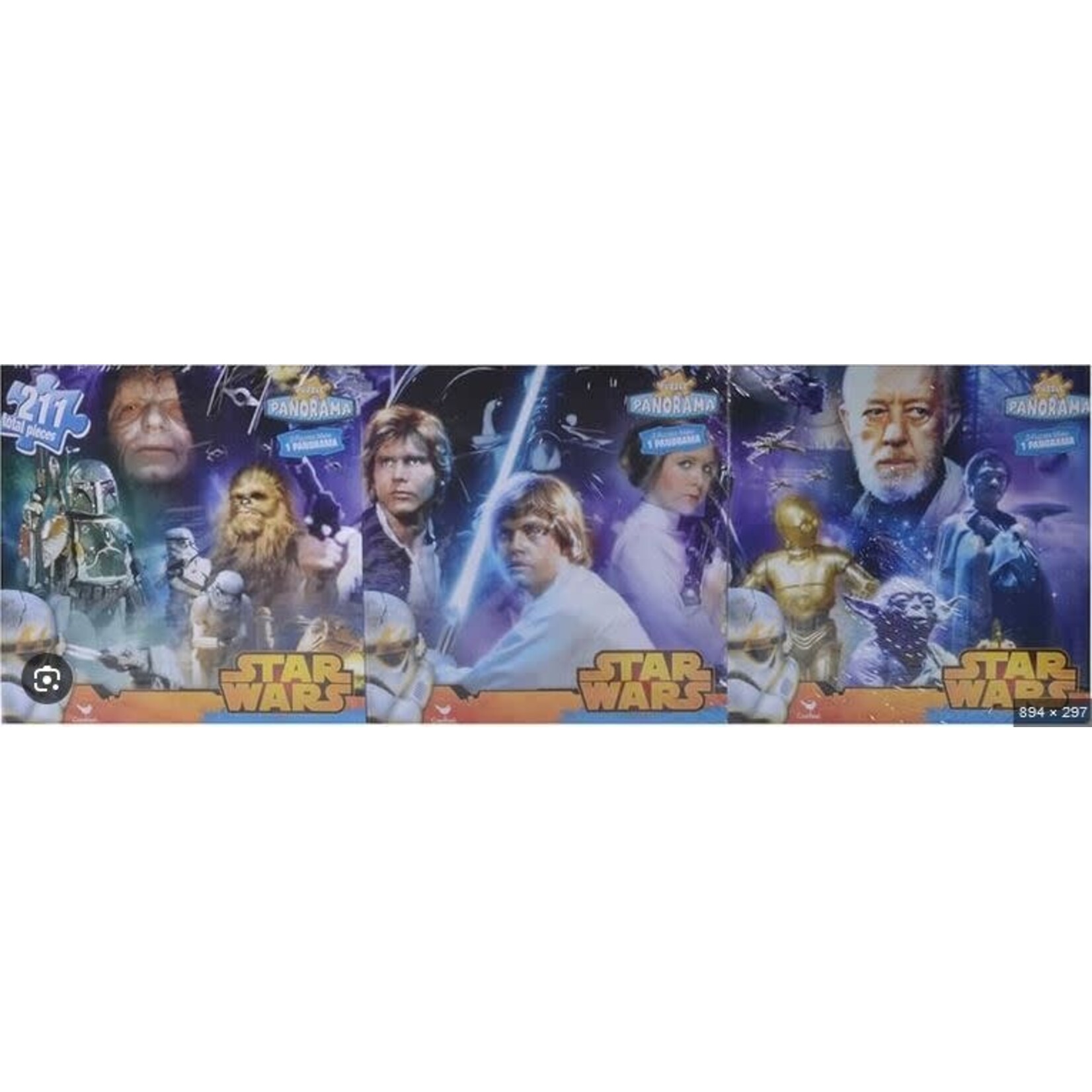 #10687 Star Wars 3 in 1 puzzle Dragon Cache Used Game