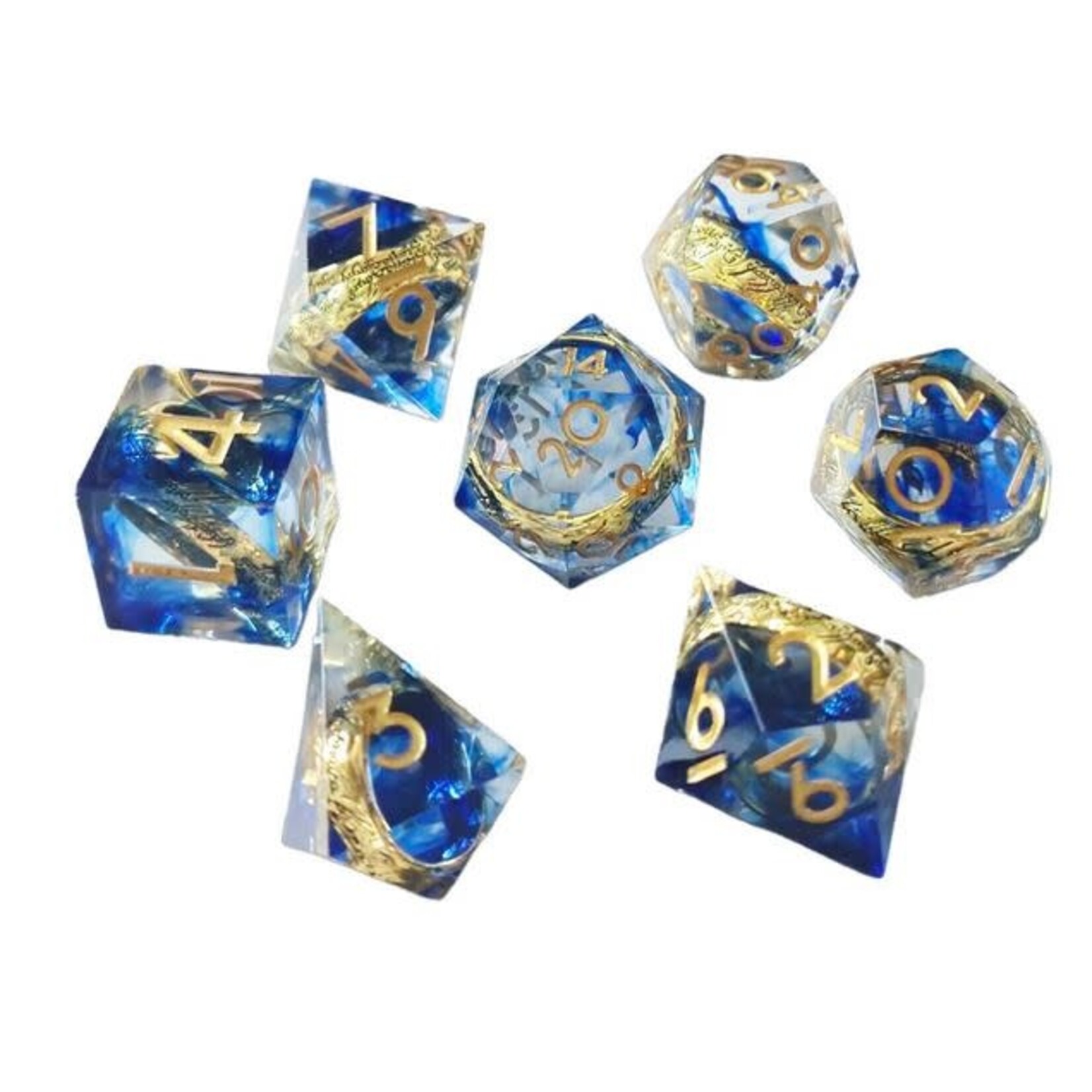 Chronicle RPG Accessories Pty Ltd Ringfellows Blue 7 Die Polyhedral Set | CHR60068