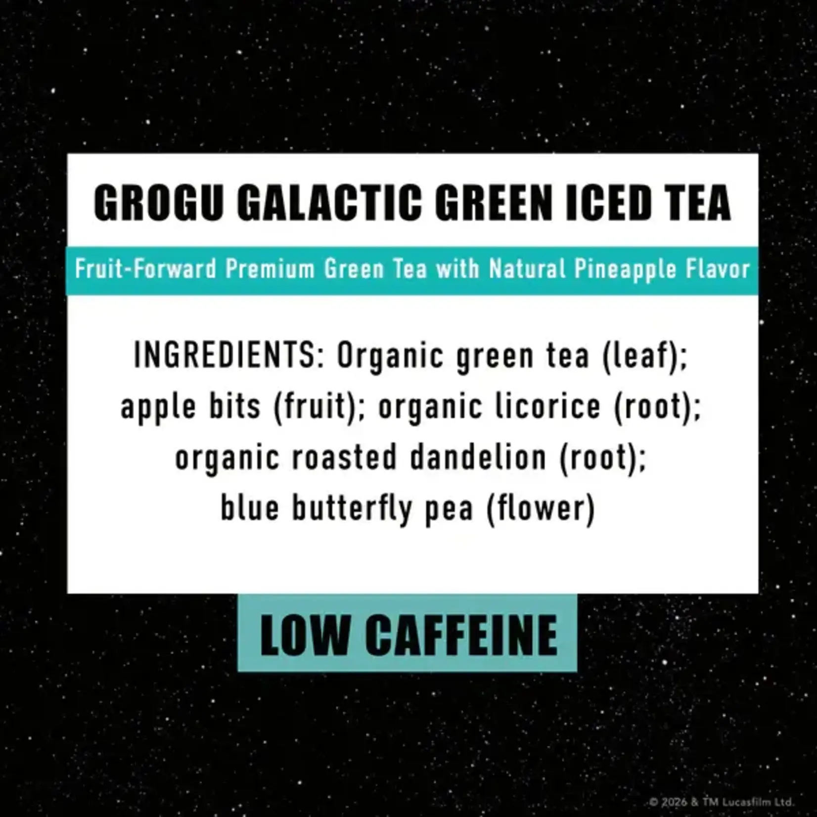 Tea: Star Wars The Mandalorian and Grogu Galactic Green Iced Tea (6 Pouches)