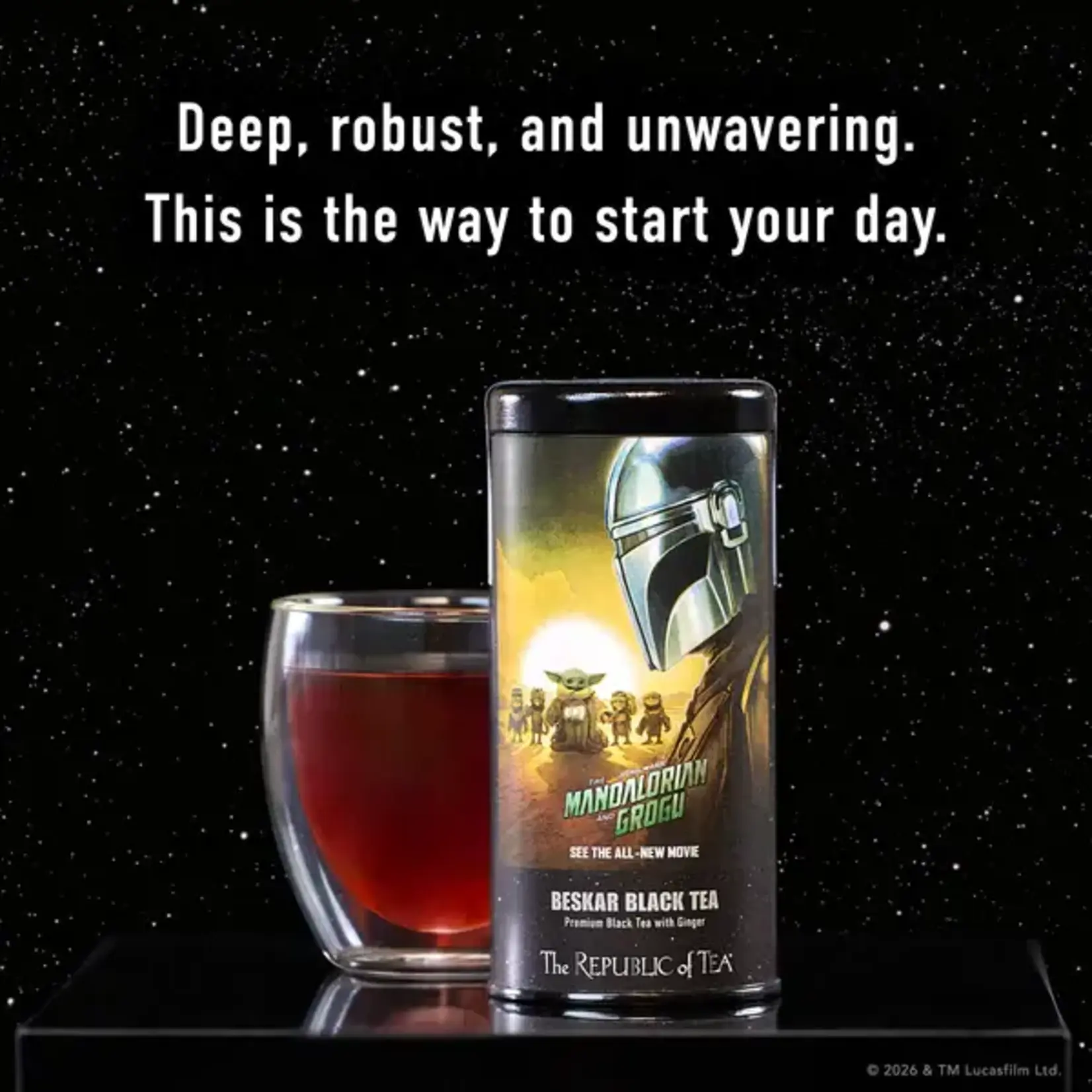 Tea: Star Wars The Mandalorian and Grogu Beskar Black Tea (36 Bags)