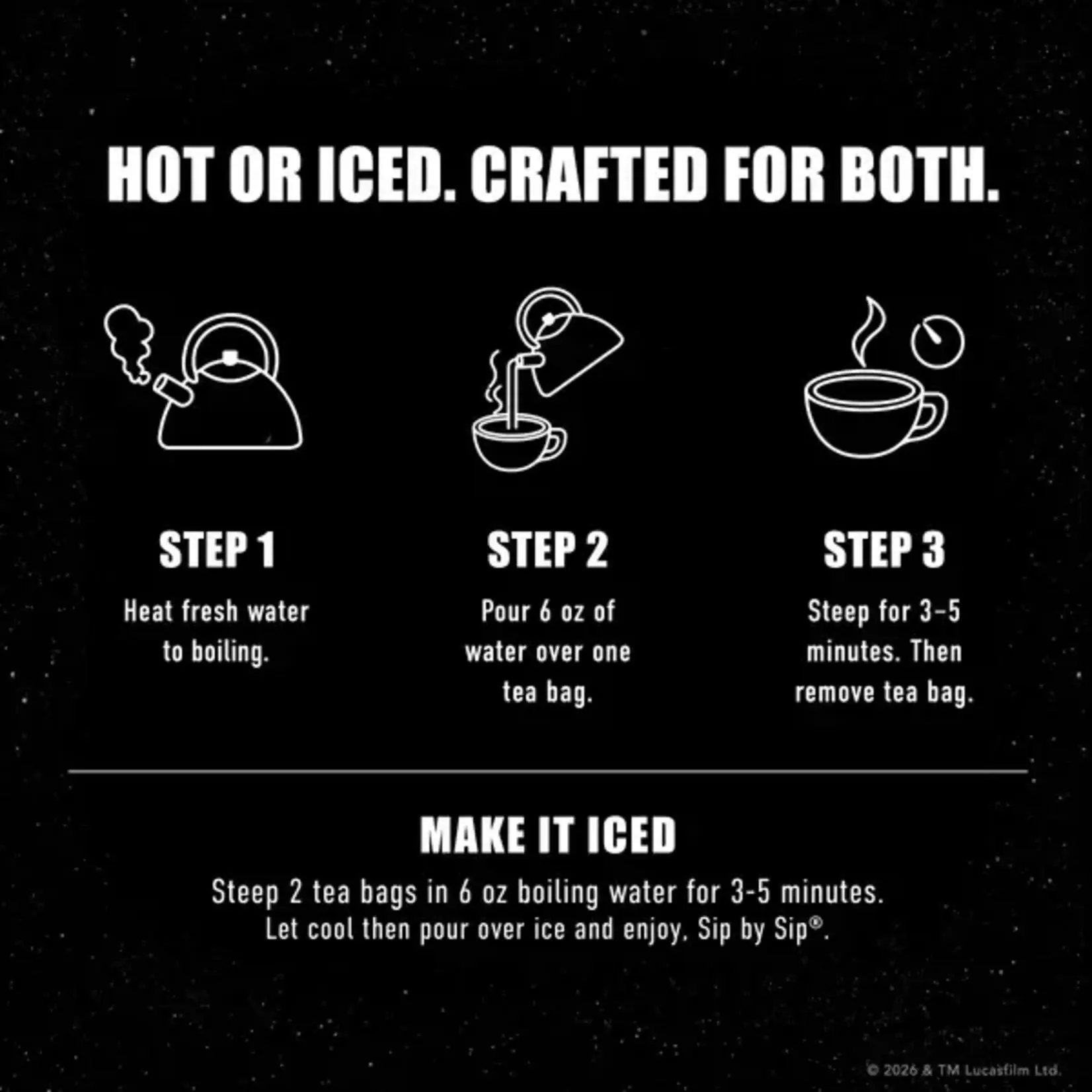 Tea: Star Wars The Mandalorian and Grogu Beskar Black Tea (36 Bags)