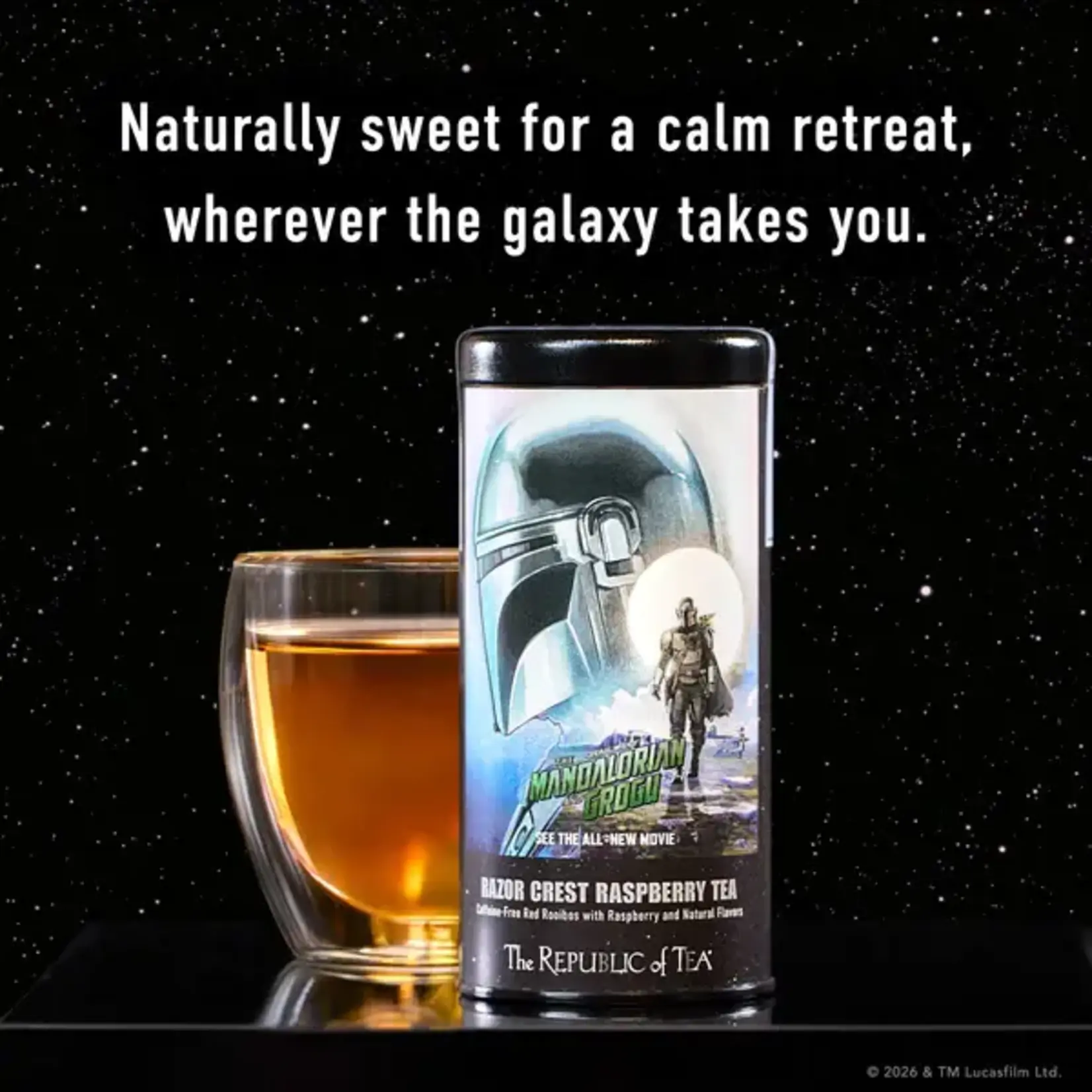 Tea: Star Wars The Mandalorian and Grogu Razor Crest Raspberry Tea (36 Bags)