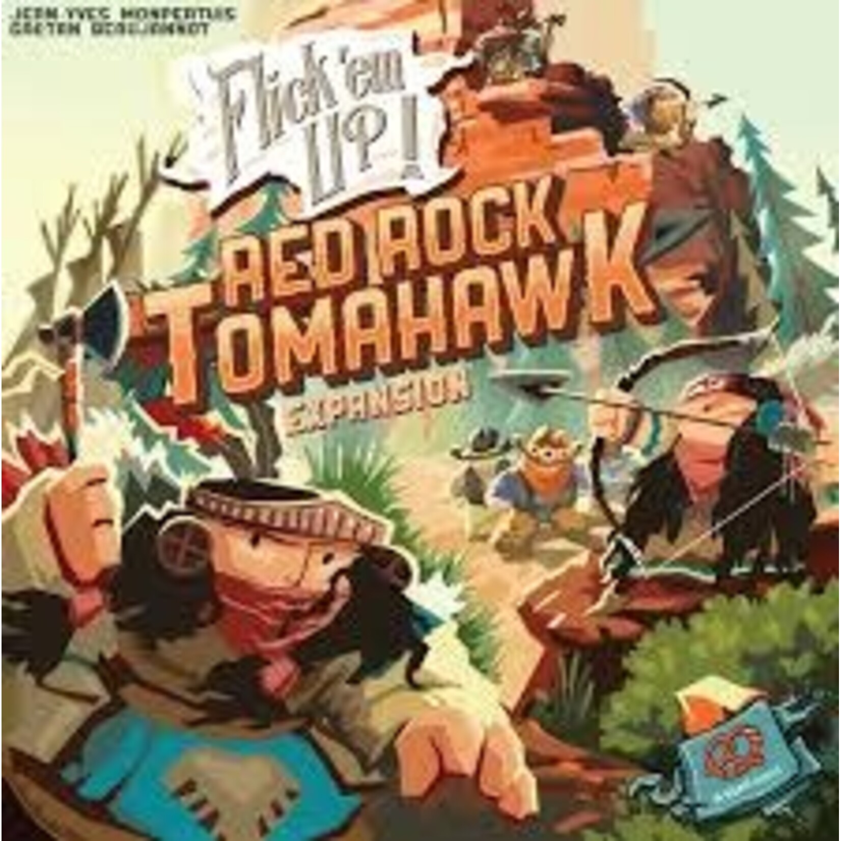 #10660 Flick' Em Up!: Red Rock Tomahawk Expansion Dragon Cache Used Game
