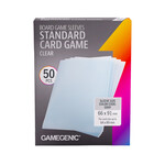 Gamegenic Sleeves: Clear Standard Card Game Grey (50) 66 x 91 mm Deck Protectors (2026)