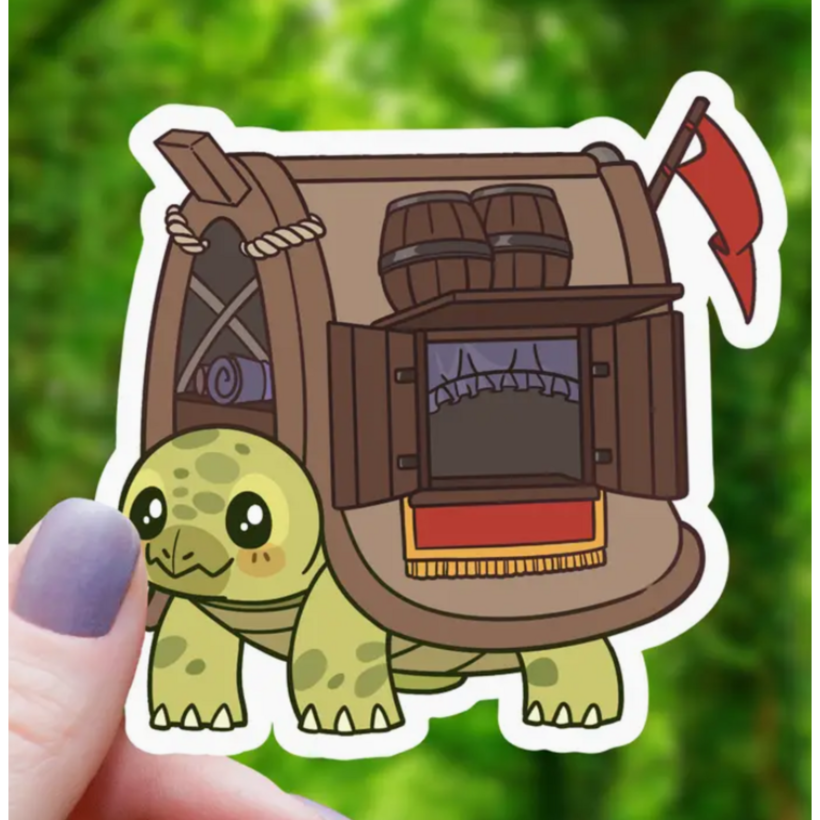 Mimic Gaming Co Sticker: Turtle With Shop Shell - 3"