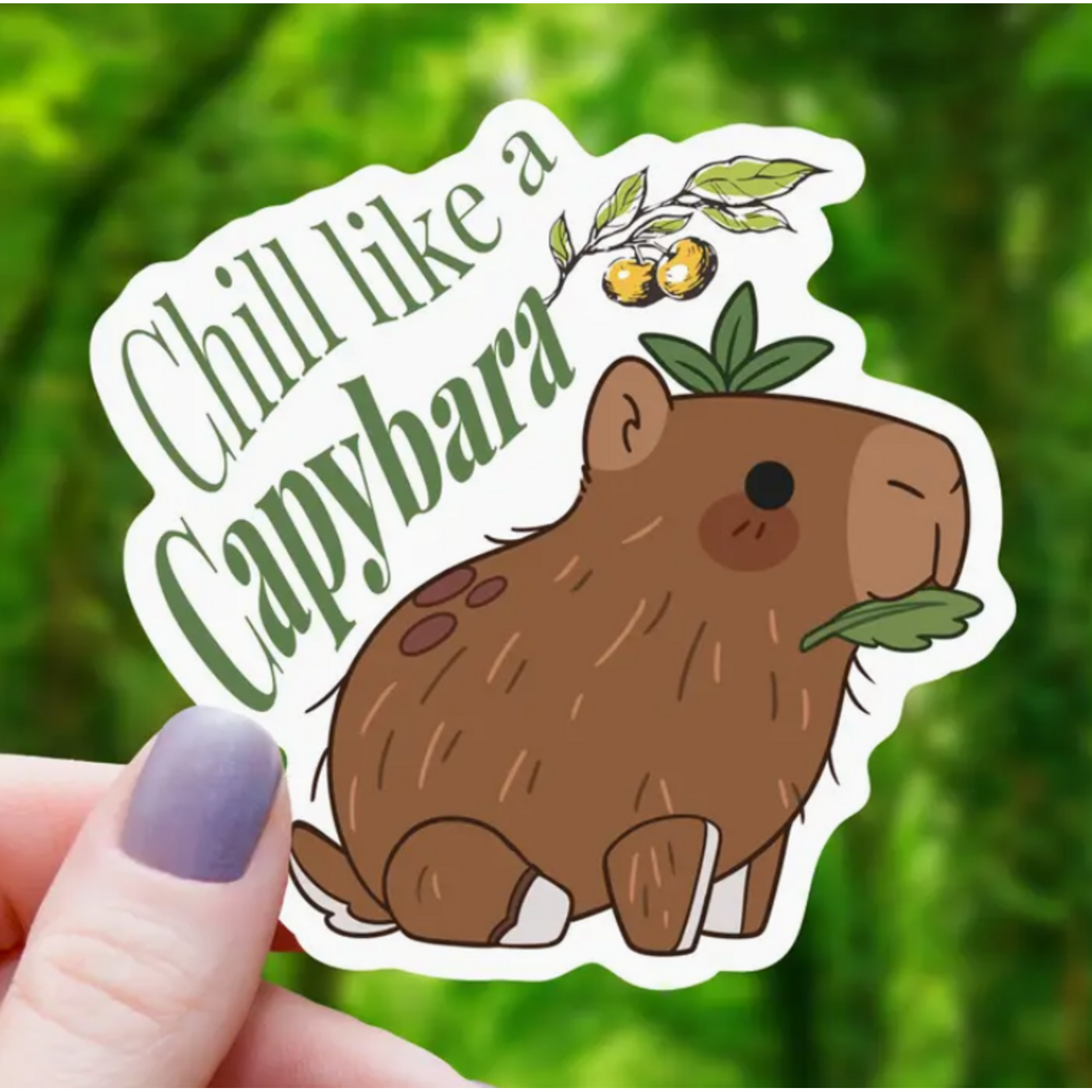 Mimic Gaming Co Sticker: Chill Like A Capybara Funny - 3"