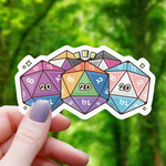 Mimic Gaming Co Sticker: Pride Polyhedral Dice Collection - 3"