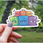 Mimic Gaming Co Sticker: Pride Slime Monster Group - 3"